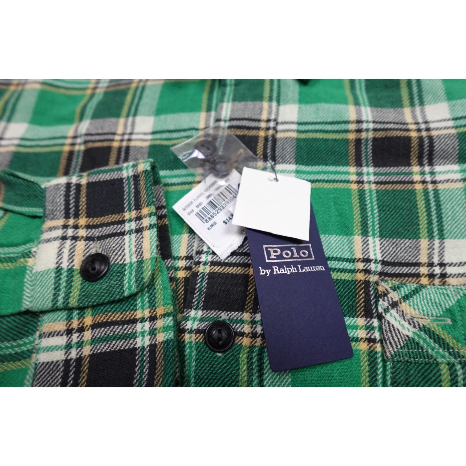 Polo Ralph Lauren Polo Ralph Lauren Button-Up Shirt Mens XL Green Plaid Twill Button-Down Shirt Size US XL / EU 56 / 4 - 4 Thumbnail