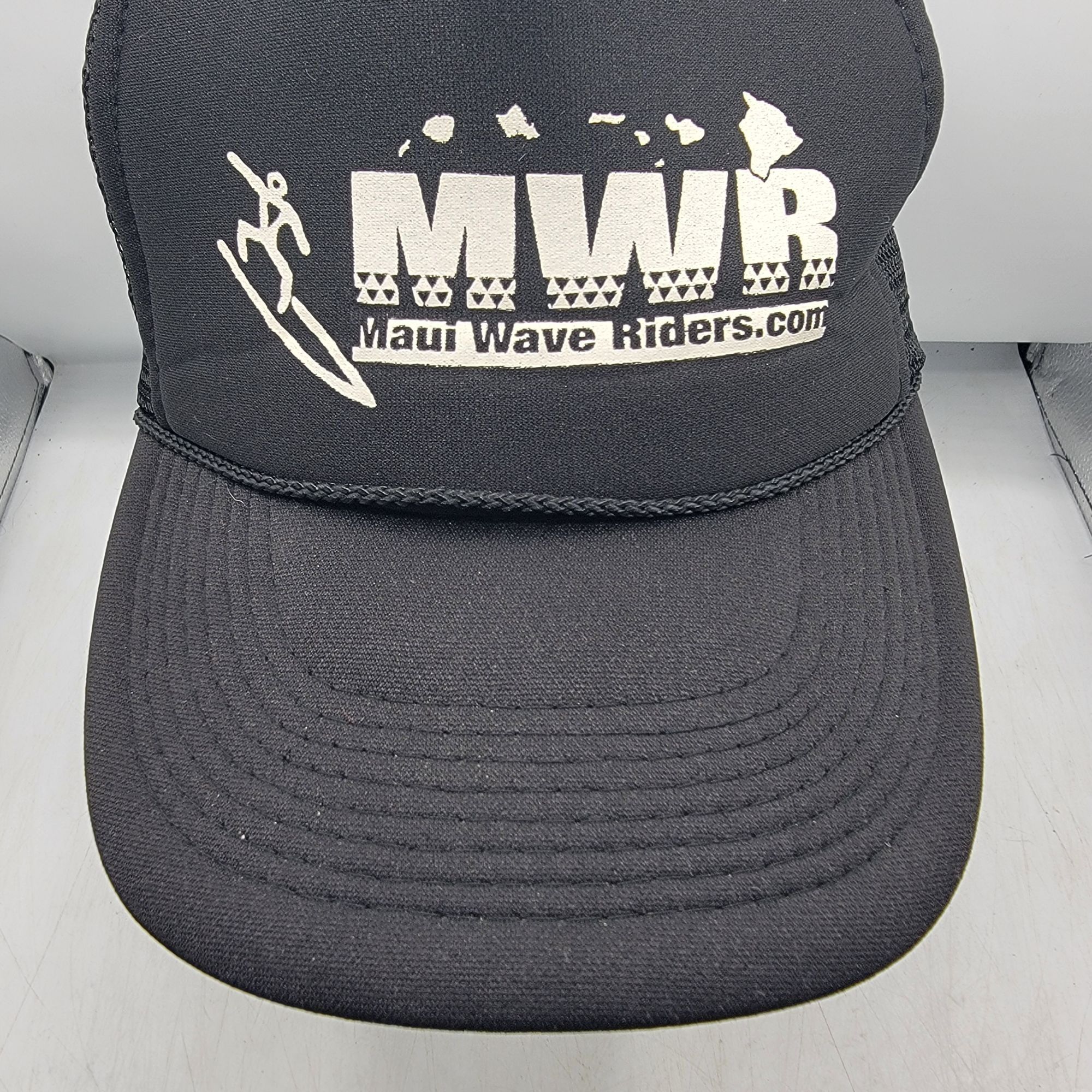 Otto Maui Wave Riders Black Mesh Trucker Hat Cap Casual Breathabl Size ONE SIZE - 9 Thumbnail