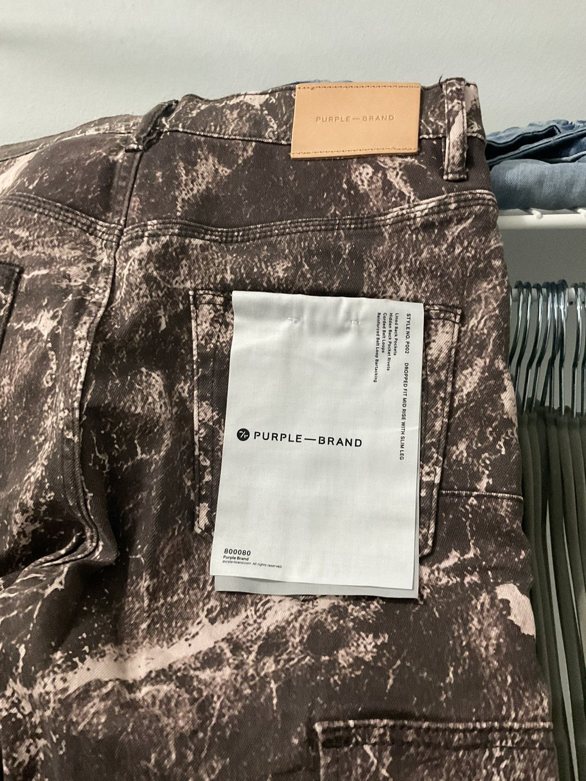 image of Purple Pants New Never Worn in Black, Men's (Size 29)