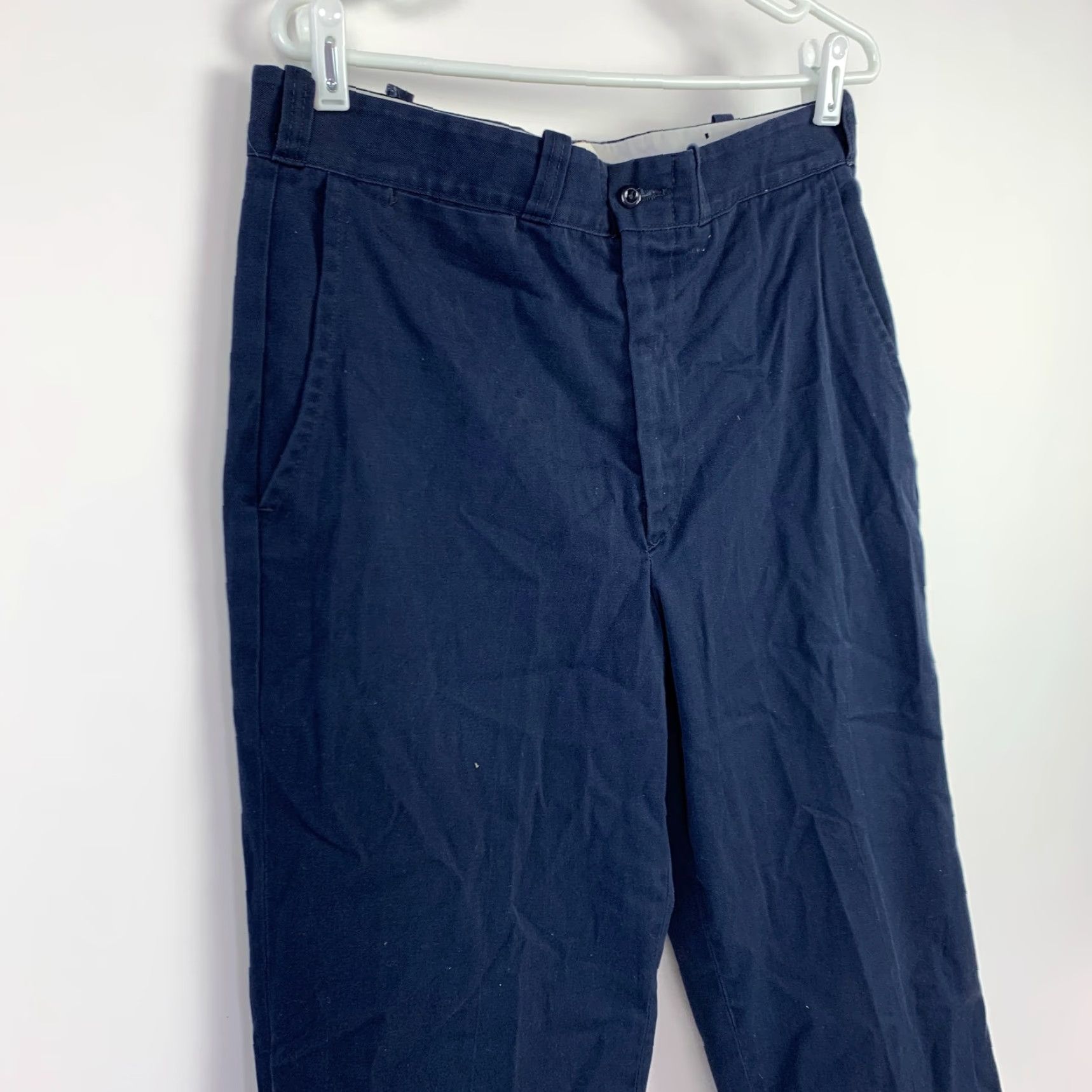 Lee VINTAGE Lee Chetopa Twill Work Pants Main Point Lee Chetopa Twill Pants 34 32.5x28.5 Blue 1970s Mens Boys? Size US 33 - 2 Thumbnail