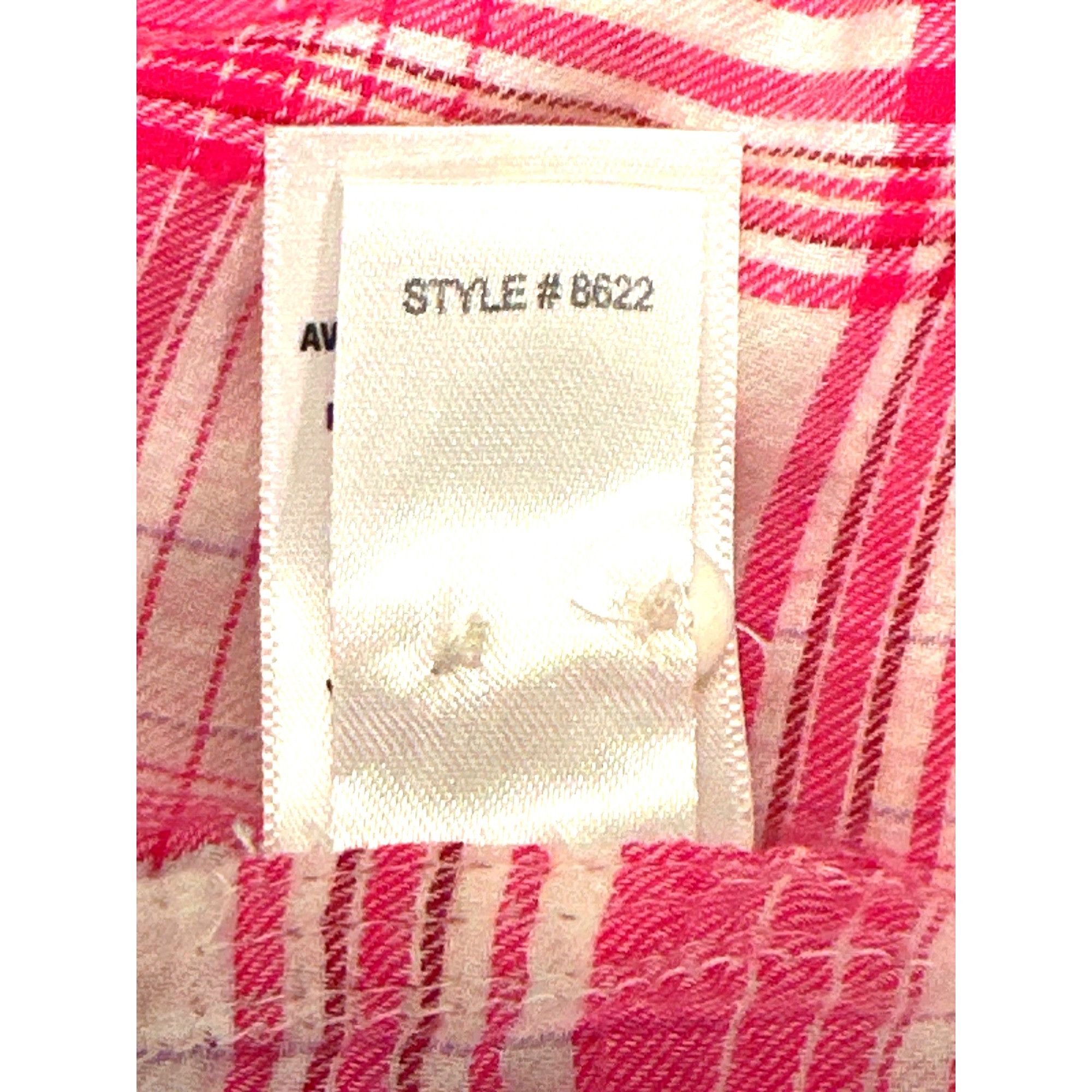 Aeropostale Aeropostale Large Pink White Plaid Button Up Long Sleeve Shi Size L / US 10 / IT 46 - 8 Thumbnail