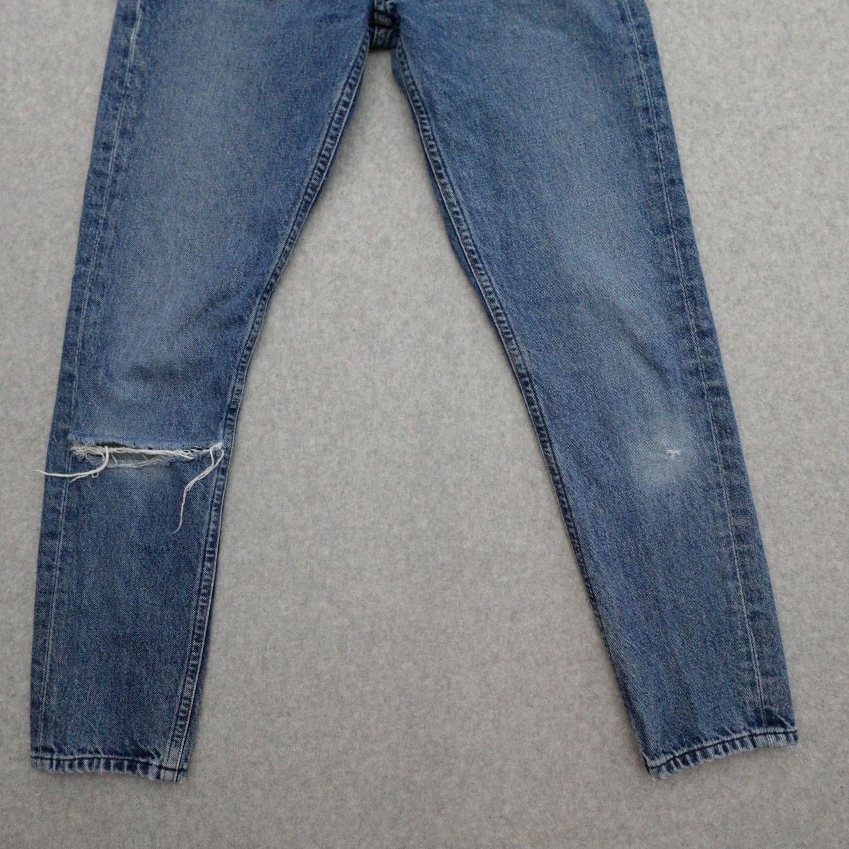 Agolde AGOLDE Jeans Shirt? Distressed Blue Straight Womens 24x26 Denim 24 Jeans Distressed Blue AGOLDE Women Sizes 24x26 Size 42" / US 20 - 4 Thumbnail