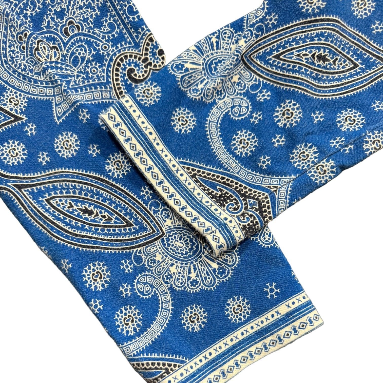 Other The Talbot's Tee Blue White Black Paisley Pattern Large Size L / US 10 / IT 46 - 3 Thumbnail
