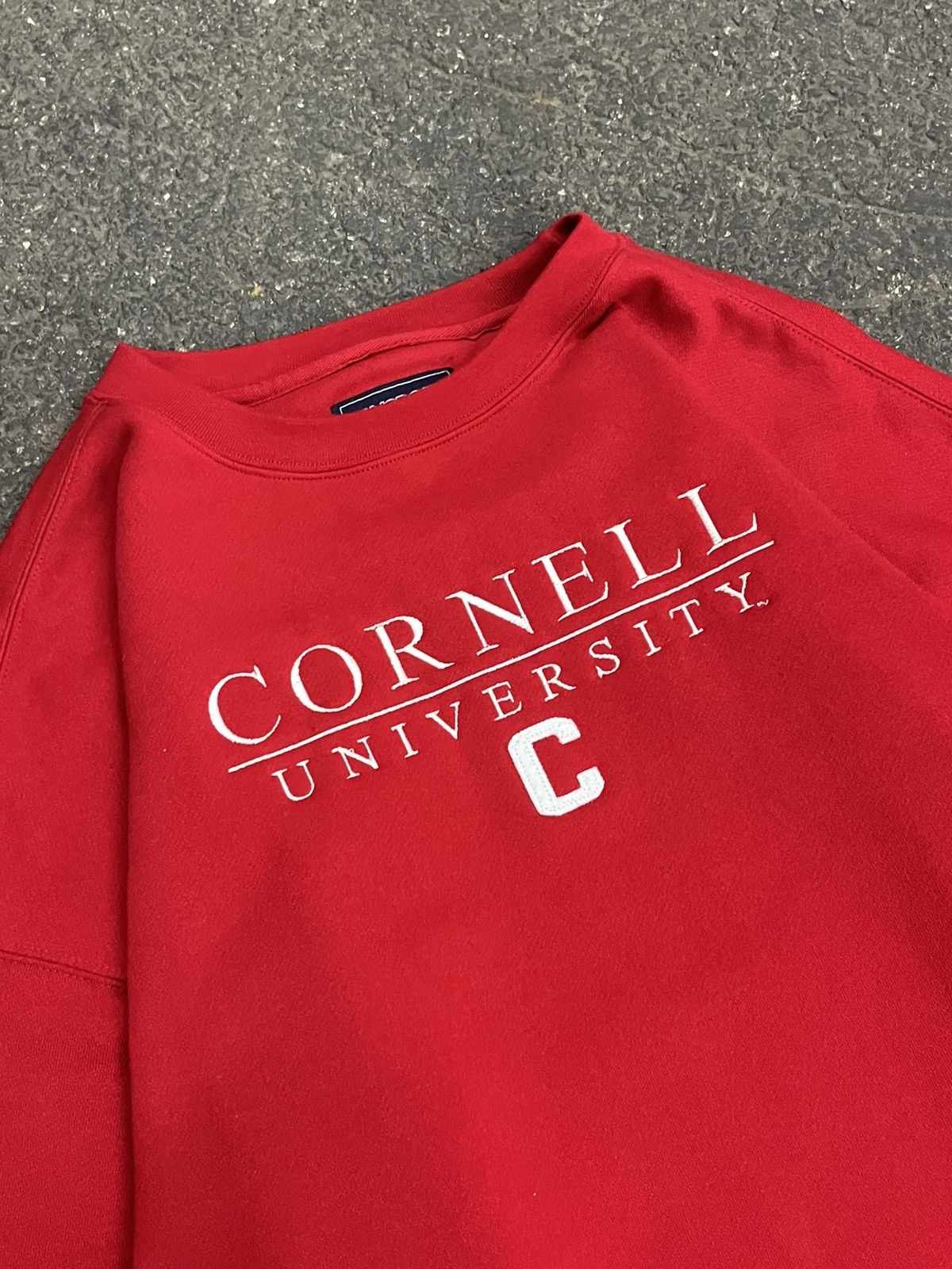 Vintage Cornell university vintage college embroider crew boxy 90s Size US XXL / EU 58 / 5 - 5 Thumbnail