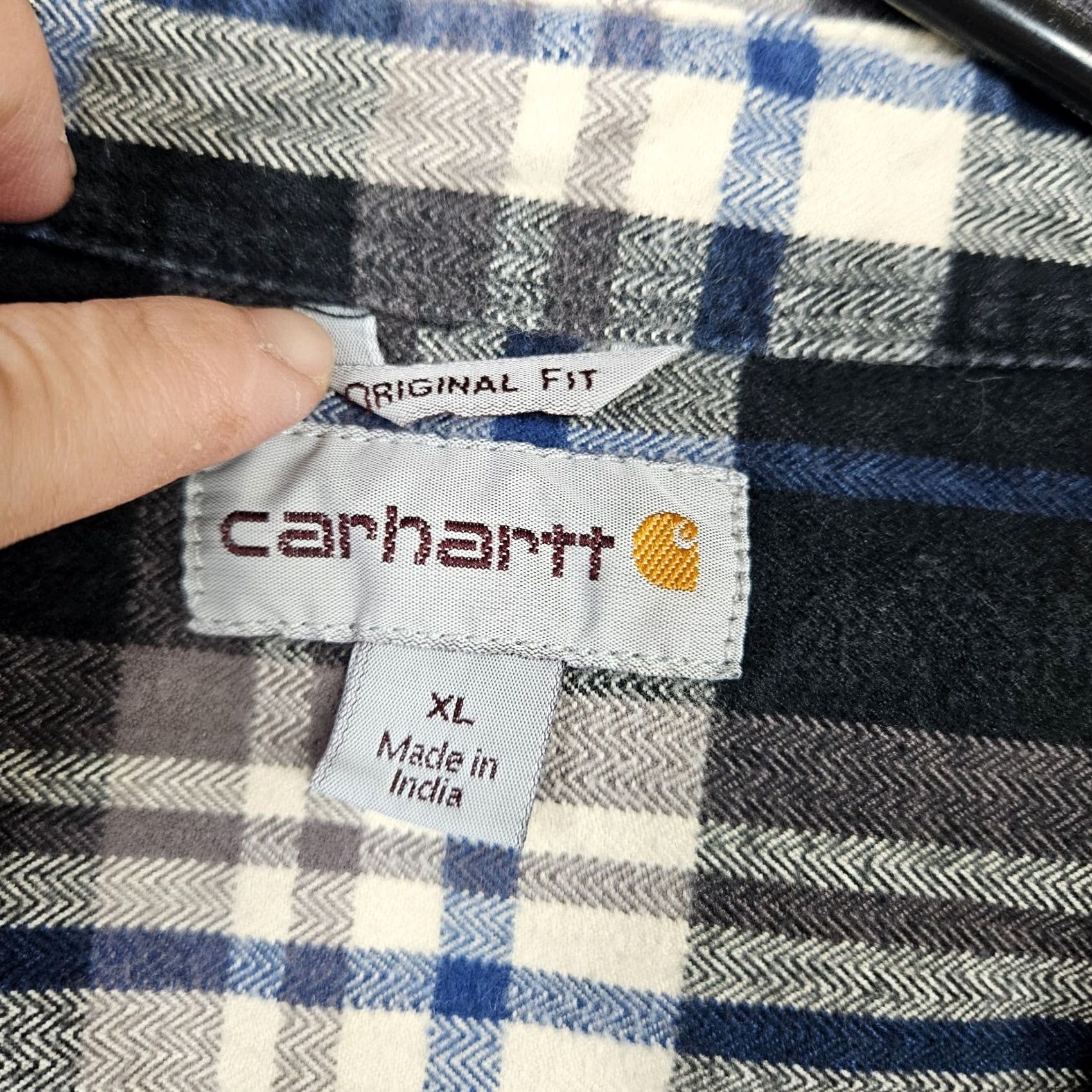 Carhartt Carhartt Original Fit Button-Up Long Sleeve Heavy Flannel Plaid Shirt XL Multicolor Size US XL / EU 56 / 4 - 3 Thumbnail