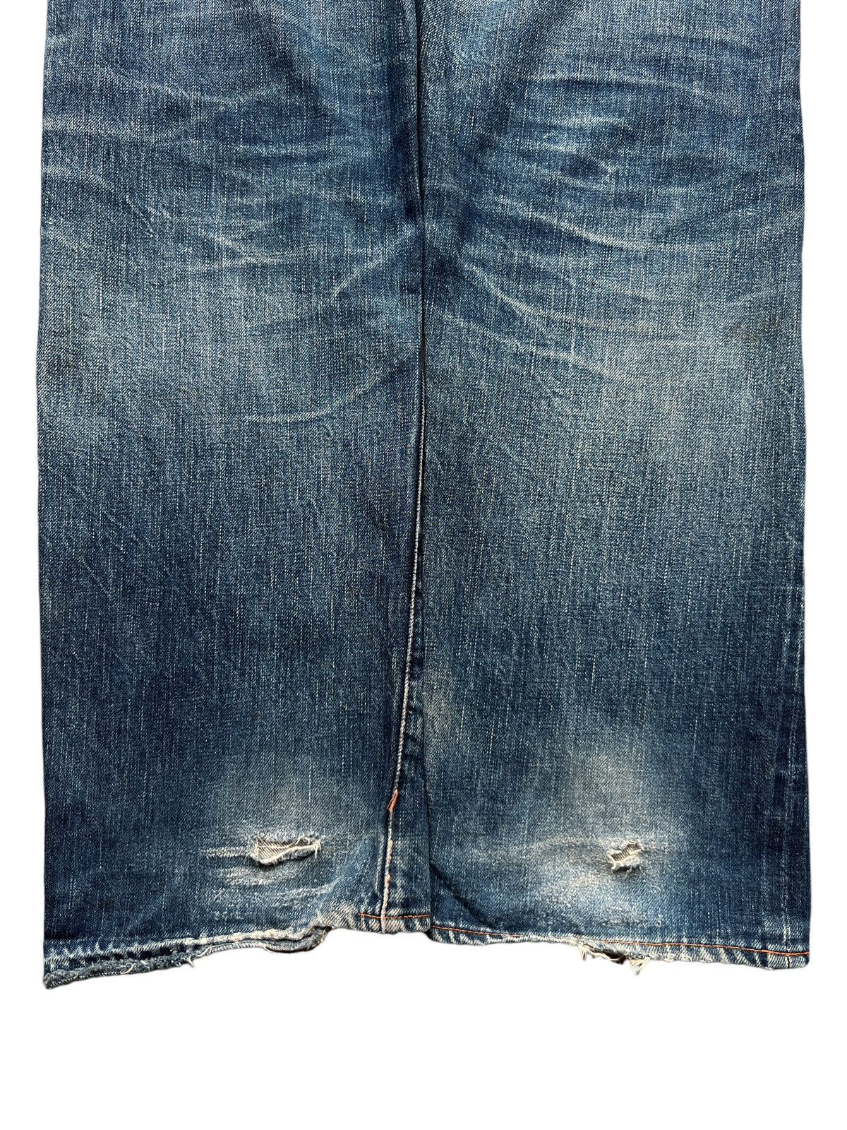 Vintage Hiroshi Kato Selvedge Distressed Sashiko Denim Jeans 32x32 Size US 32 / EU 48 - 6 Thumbnail