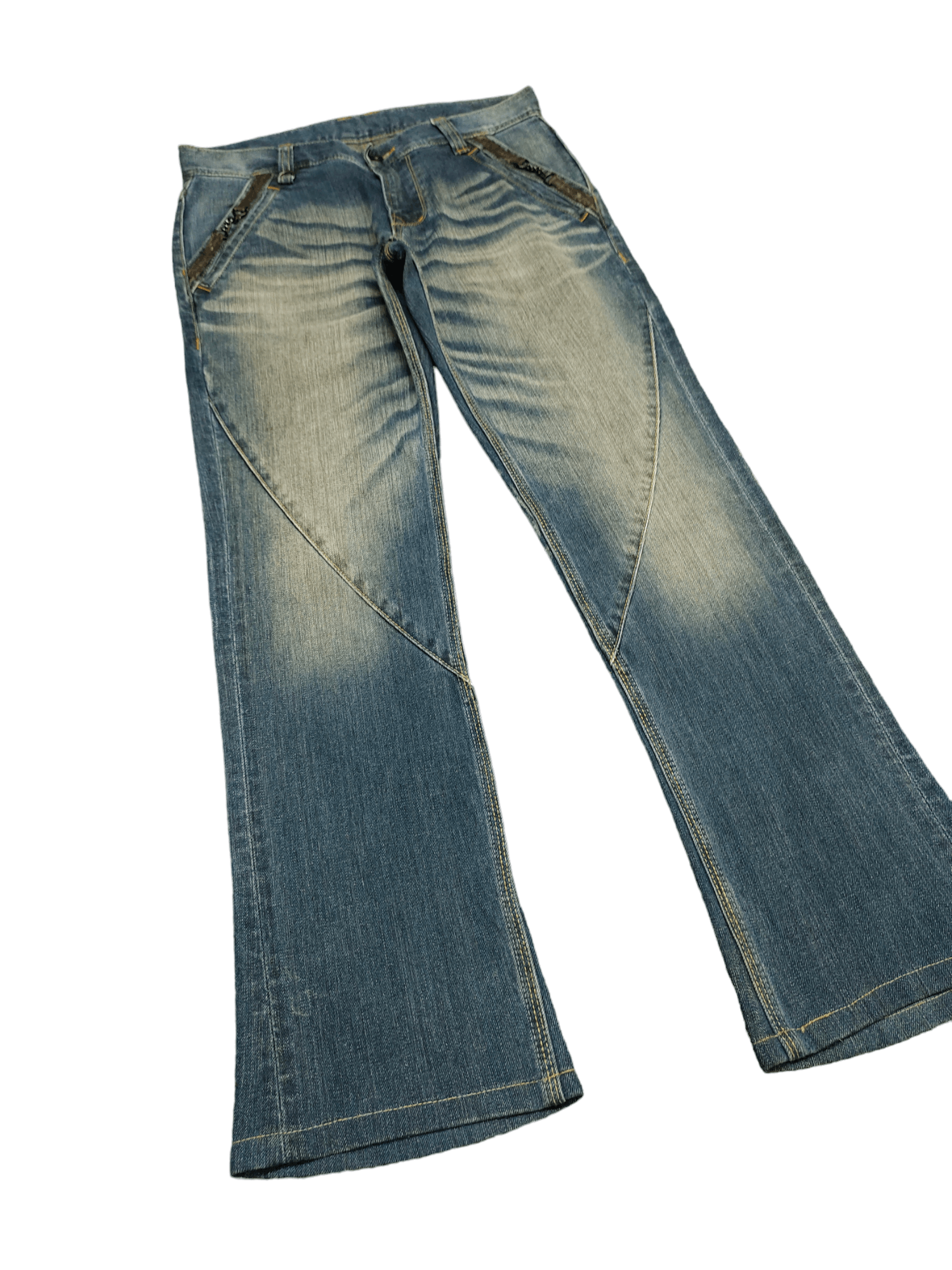 If Six Was Nine Flare Jeans Hideaways Nicole Bootcut Ifsixwasnine Mudmax Size US 32 / EU 48 - 3 Thumbnail