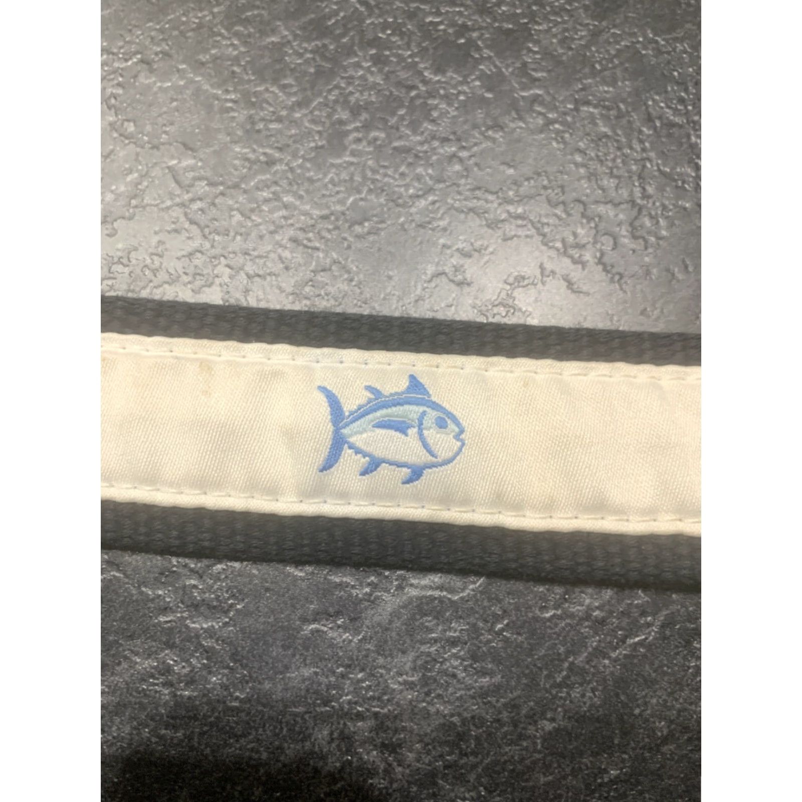 Southern Tide Southern Tide Leather Belt Men's 32 Blue Fish Embroidered Golf Mens Size 32 - 6 Thumbnail