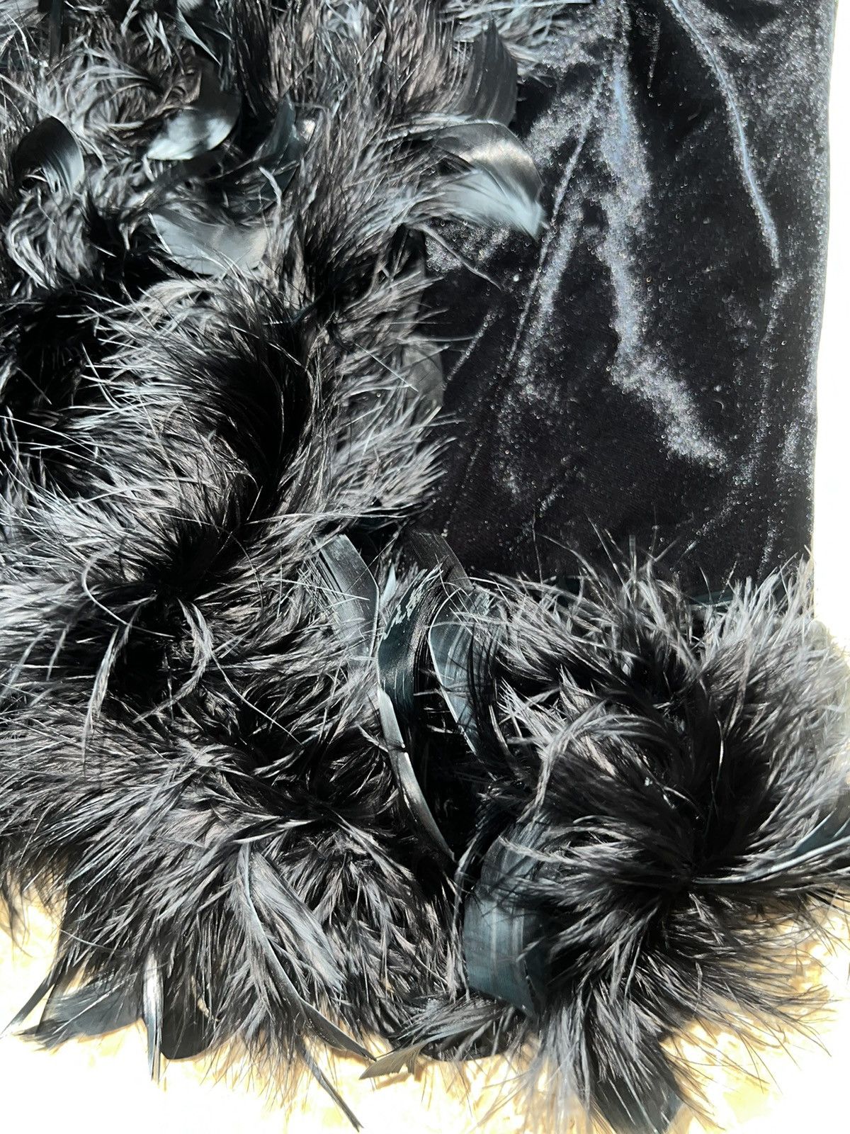 Japanese Brand Black velvet feather cardigan 🪶 Size M / US 6-8 / IT 42-44 - 18 Thumbnail