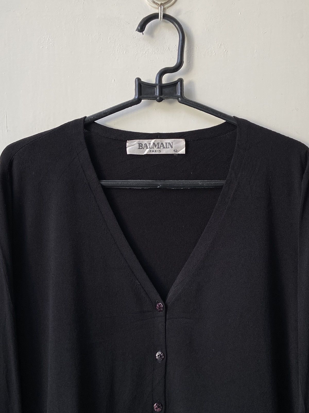 Balmain BALMAIN Black Cardigan Size US S / EU 44-46 / 1 - 11 Thumbnail
