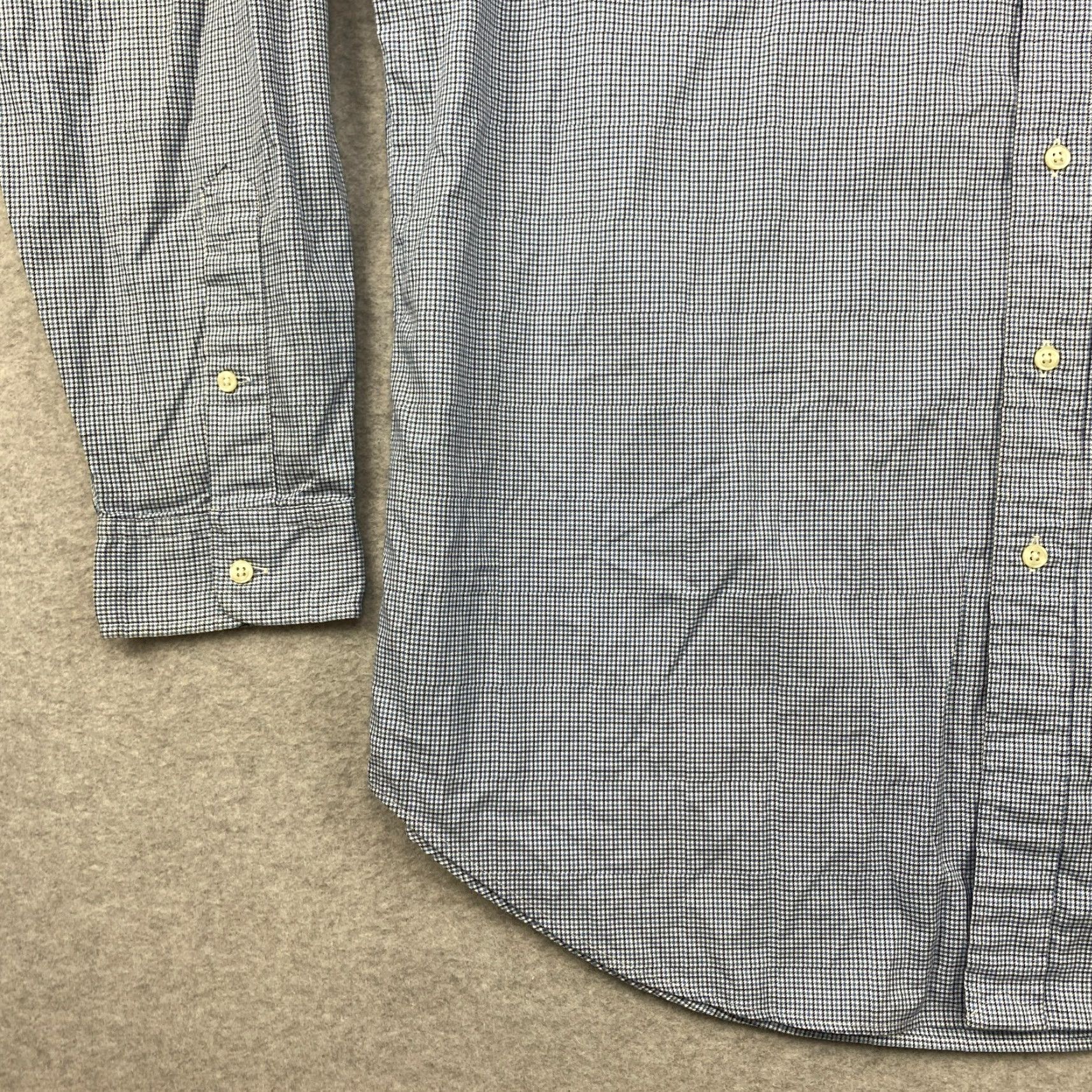 Ralph Lauren Ralph Lauren Button-Down Shirt Men XLT Blue Houndstooth Long Sleeve Classic Fit Button-Up Casual Size US XL / EU 56 / 4 - 3 Thumbnail
