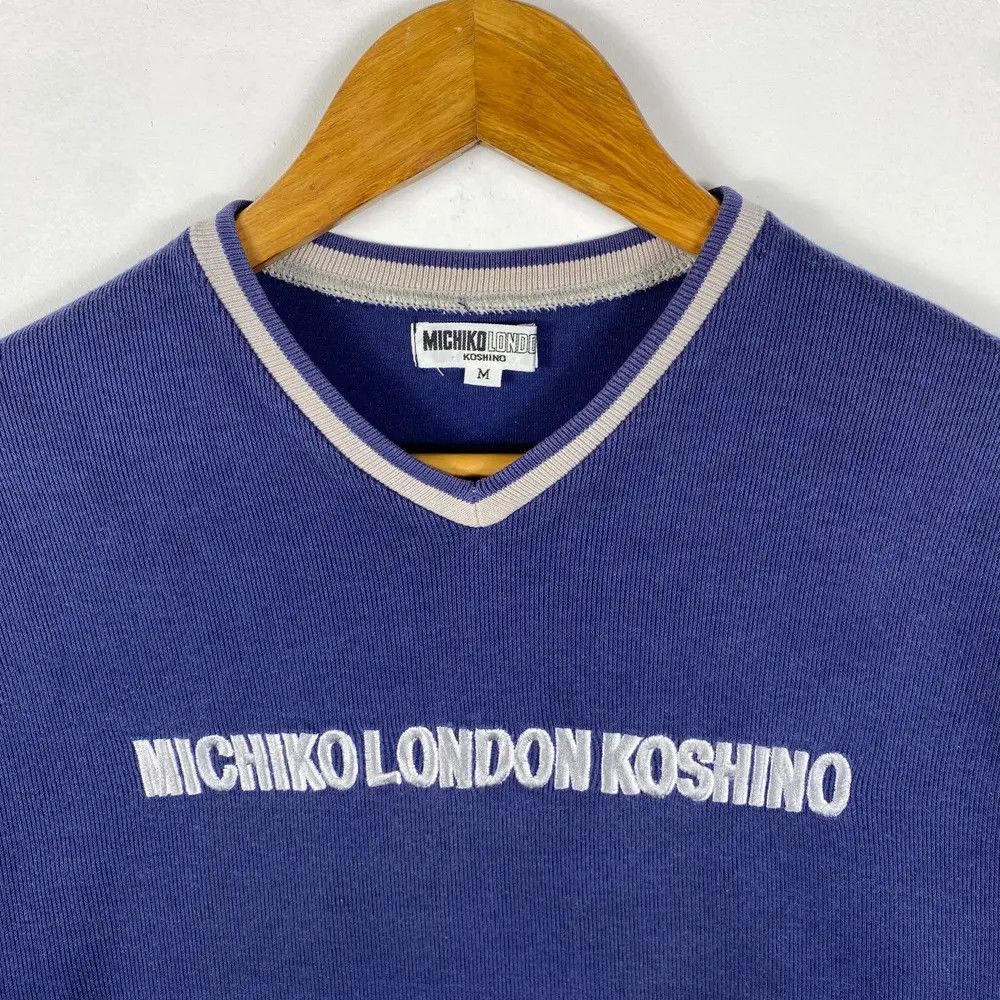 Michiko Koshino Vintage 90's MICHIKO LONDON KOSHINO Embroidery Long Sleeve Size US M / EU 48-50 / 2 - 2 Thumbnail