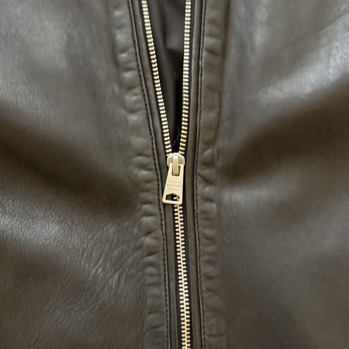 Allsaints AllSaints Black Leather Bomber Jacket - Size Small Size US S / EU 44-46 / 1 - 4 Thumbnail