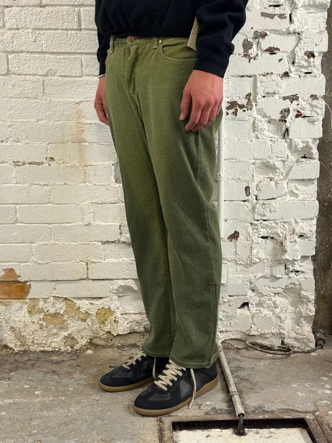 Roberto Cavalli 2000s Roberto Cavalli Gradient Green Glitter Pants Size US 30 / EU 46 - 2 Thumbnail