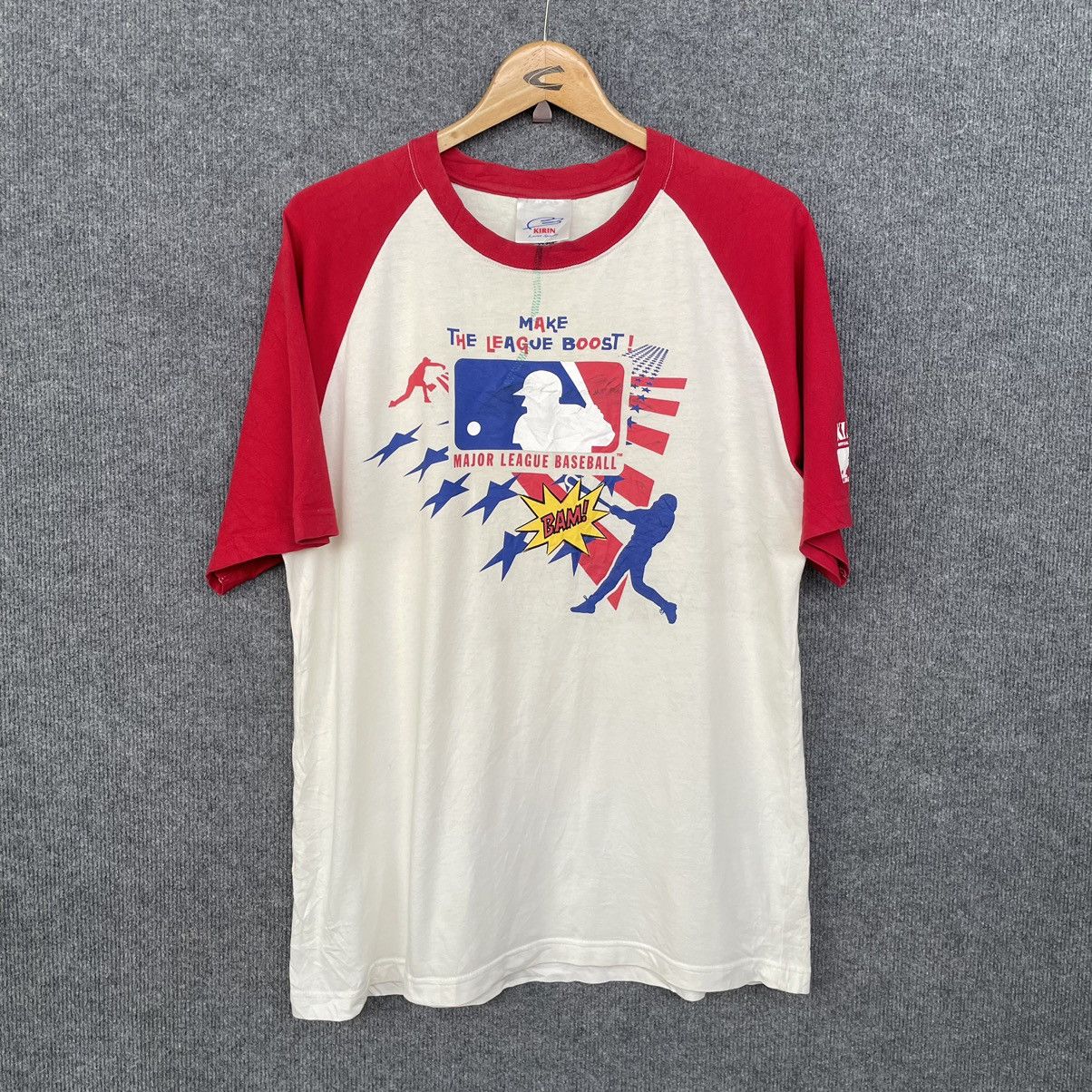 MLB × Vintage Vintage 2000s MLB x Kirin Baseball T Shirt Size US L / EU 52-54 / 3 - 1 Thumbnail