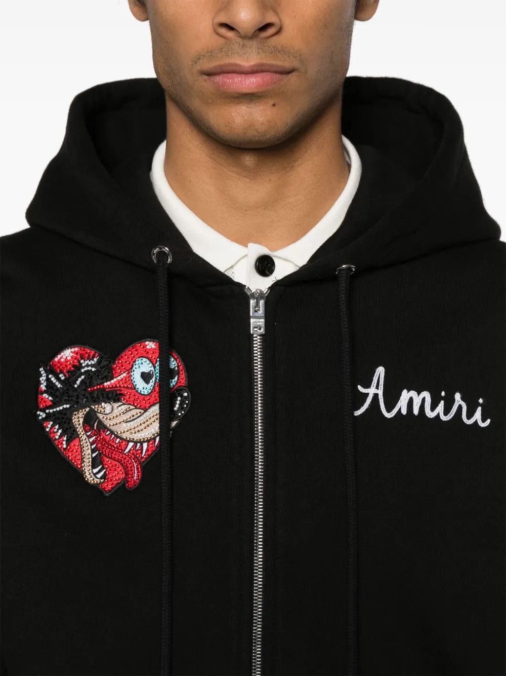Amiri o1h1sh10525 Jazz Wolf Hoodie in Black Size US M / EU 48-50 / 2 - 5 Thumbnail