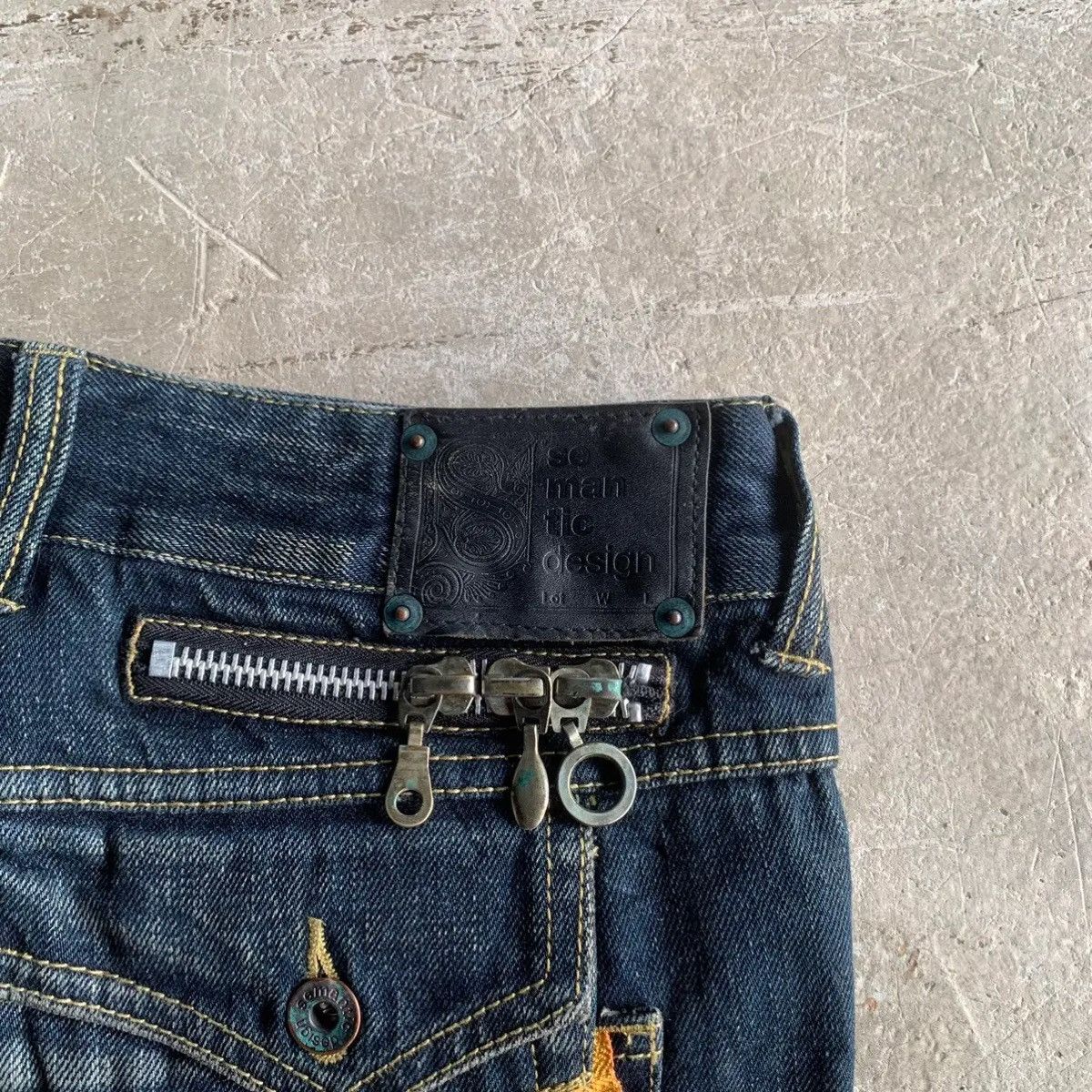 semanticdesign ‼️ SICKS ‼️ SEMATIC DESIGN W33 L32 JEANS FLARE DENIM PANTS Size US 33 - 18 Thumbnail
