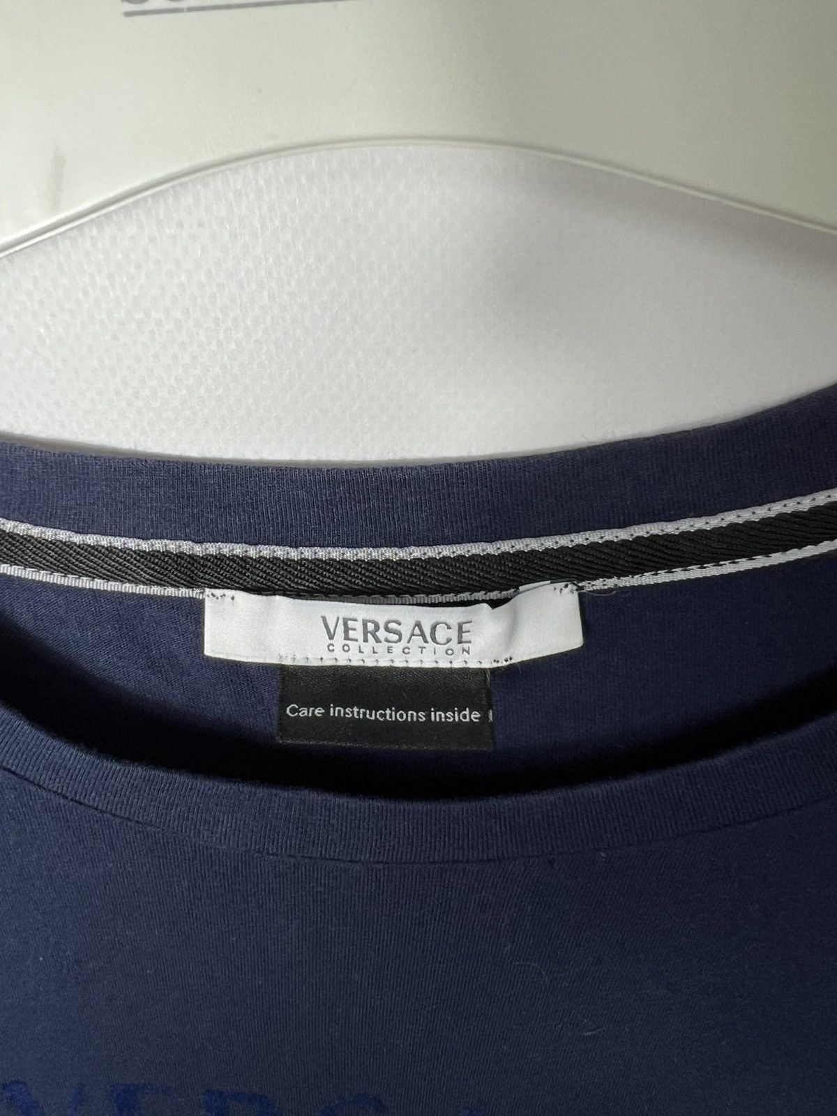 Versace Vintage luxury Streetwear Versace Big Velour Logo Long Sleve Size US L / EU 52-54 / 3 - 5 Thumbnail