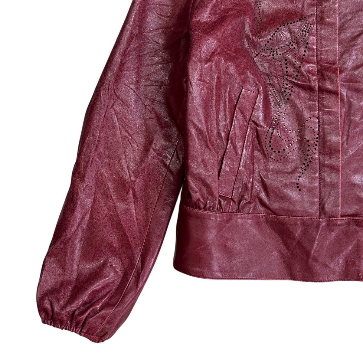 Kenzo 🔥 KENZO JUNGLE LEATHER BLOUSON CASUAL JACKET MADE IN FRANCE Size M / US 6-8 / IT 42-44 - 5 Thumbnail