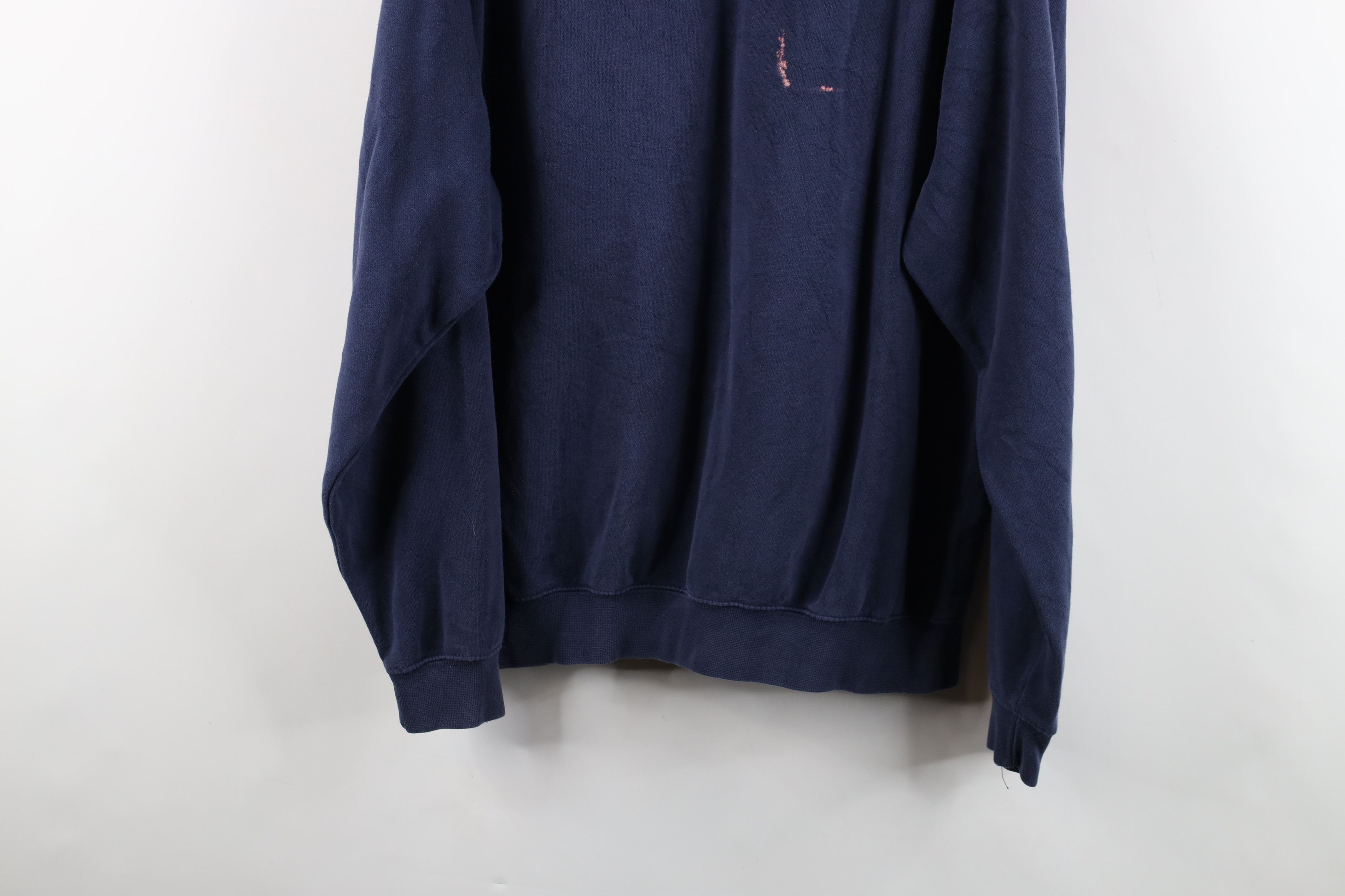 Nike × Vintage Vintage Nike Football Travis Scott Center Swoosh Hoodie Blue Size US L / EU 52-54 / 3 - 15 Thumbnail