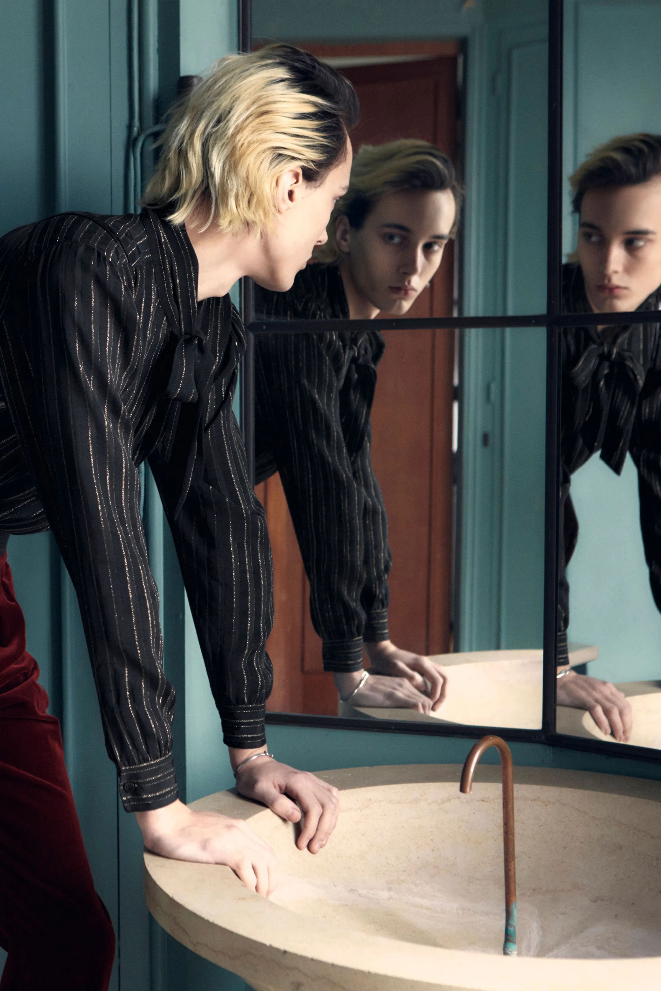 Saint Laurent Paris FW22' Saint Laurent Carrot-fit Velvet Pants Size US 30 / EU 46 - 6 Thumbnail