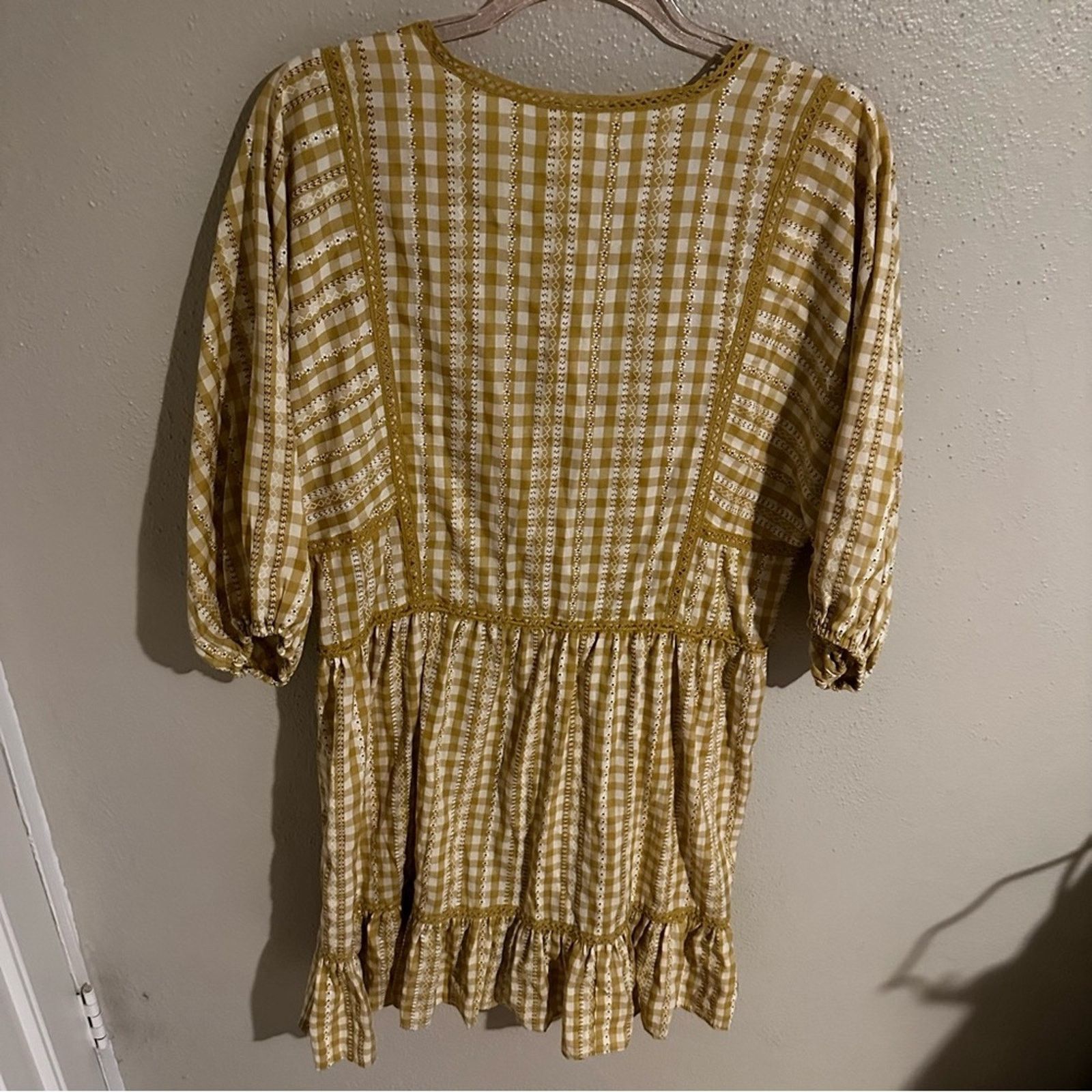 Macys Max Studio Plaid Mini Dress Size XL / US 12-14 / IT 48-50 - 5 Thumbnail
