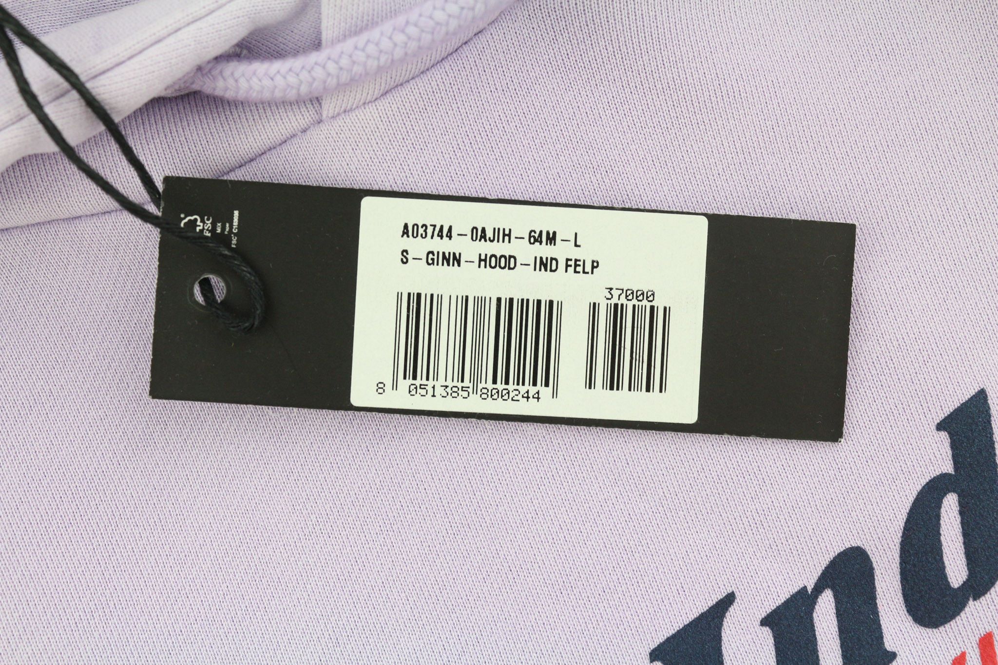 Diesel S-GINN-HOOD-IND L Purple Kangaroo Logo Hoodie 40360 Size US L / EU 52-54 / 3 - 10 Thumbnail