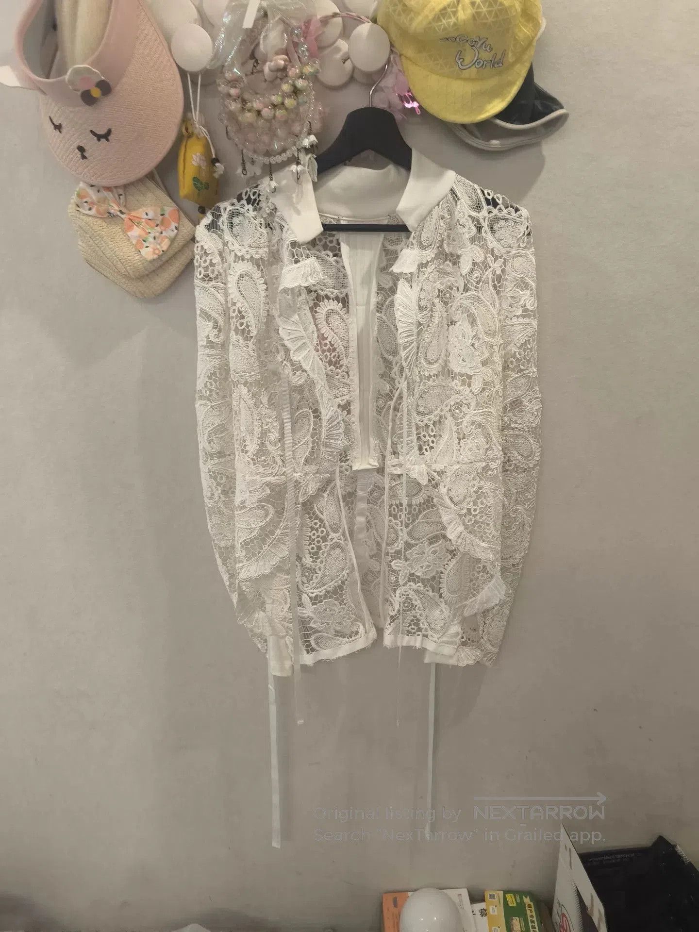 Ann Demeulemeester Ann Demeulemeester White Ribbon Jacket. Size M / US 6-8 / IT 42-44 - 1 Thumbnail