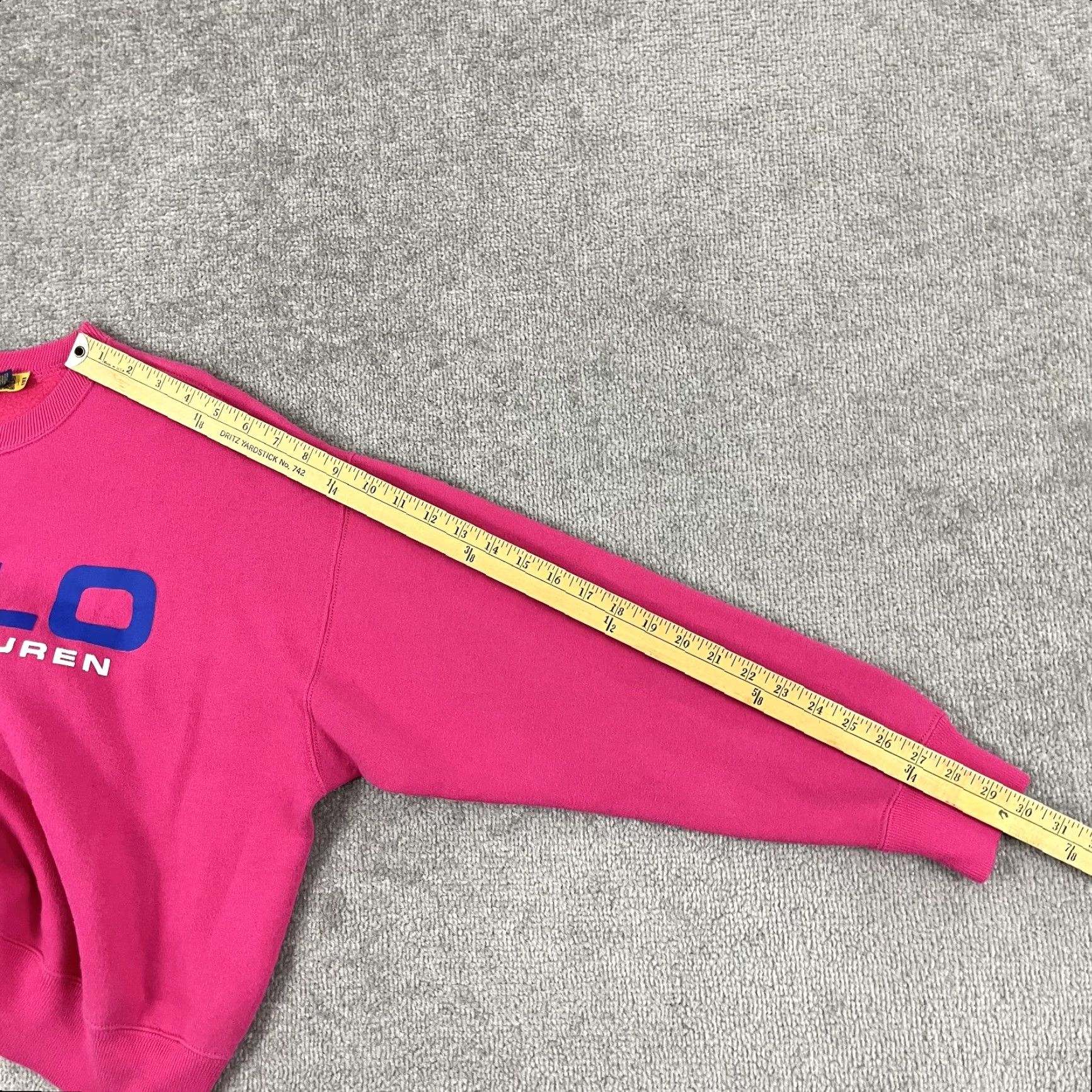 Polo Ralph Lauren Polo Ralph Lauren Sweatshirt Womens Medium Pink Logo Spellout Crew Neck Pullover Size M / US 6-8 / IT 42-44 - 6 Thumbnail