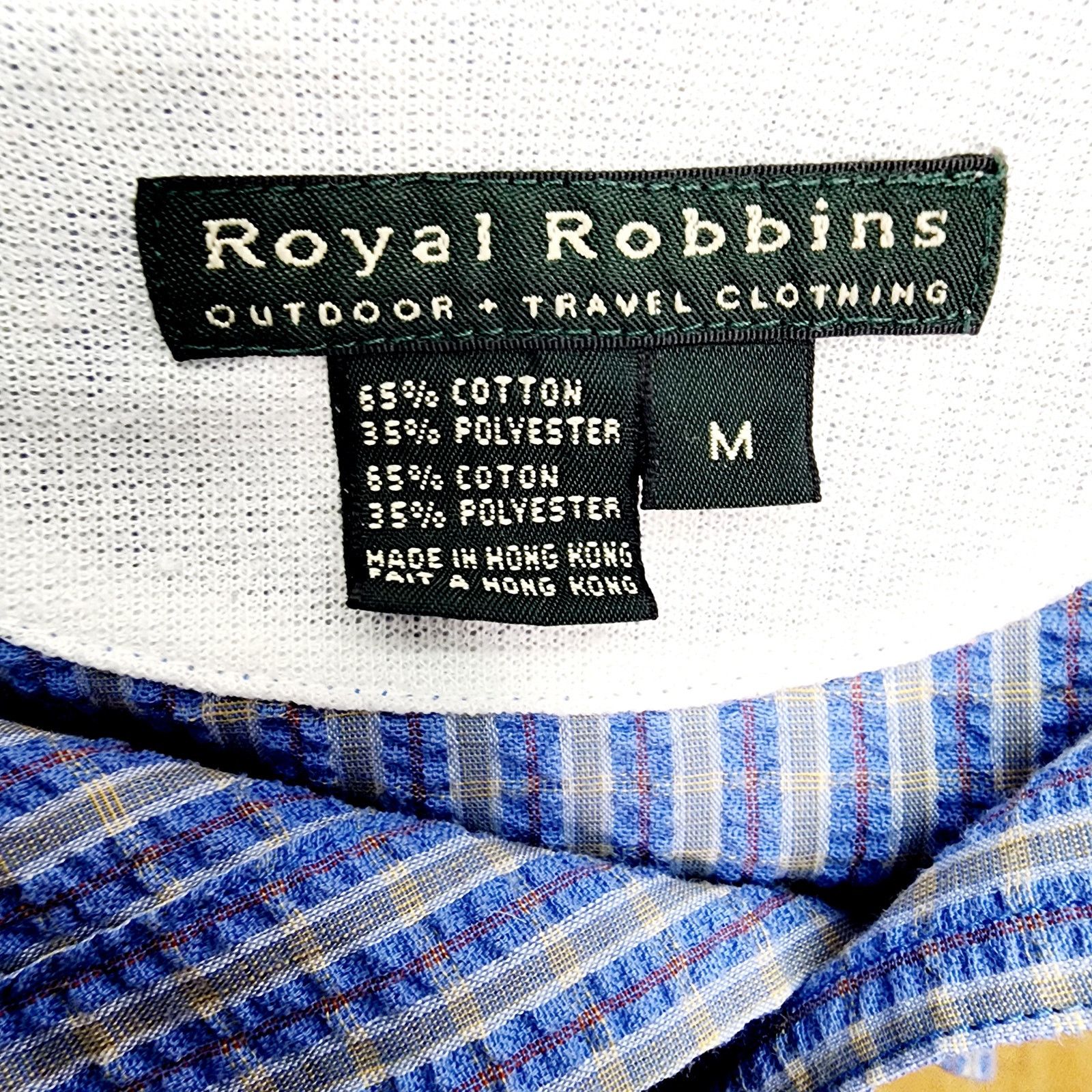 Royal Robbins Royal Robbins Blue Men's Button Front Short Sleeve Shirt Size US M / EU 48-50 / 2 - 4 Thumbnail
