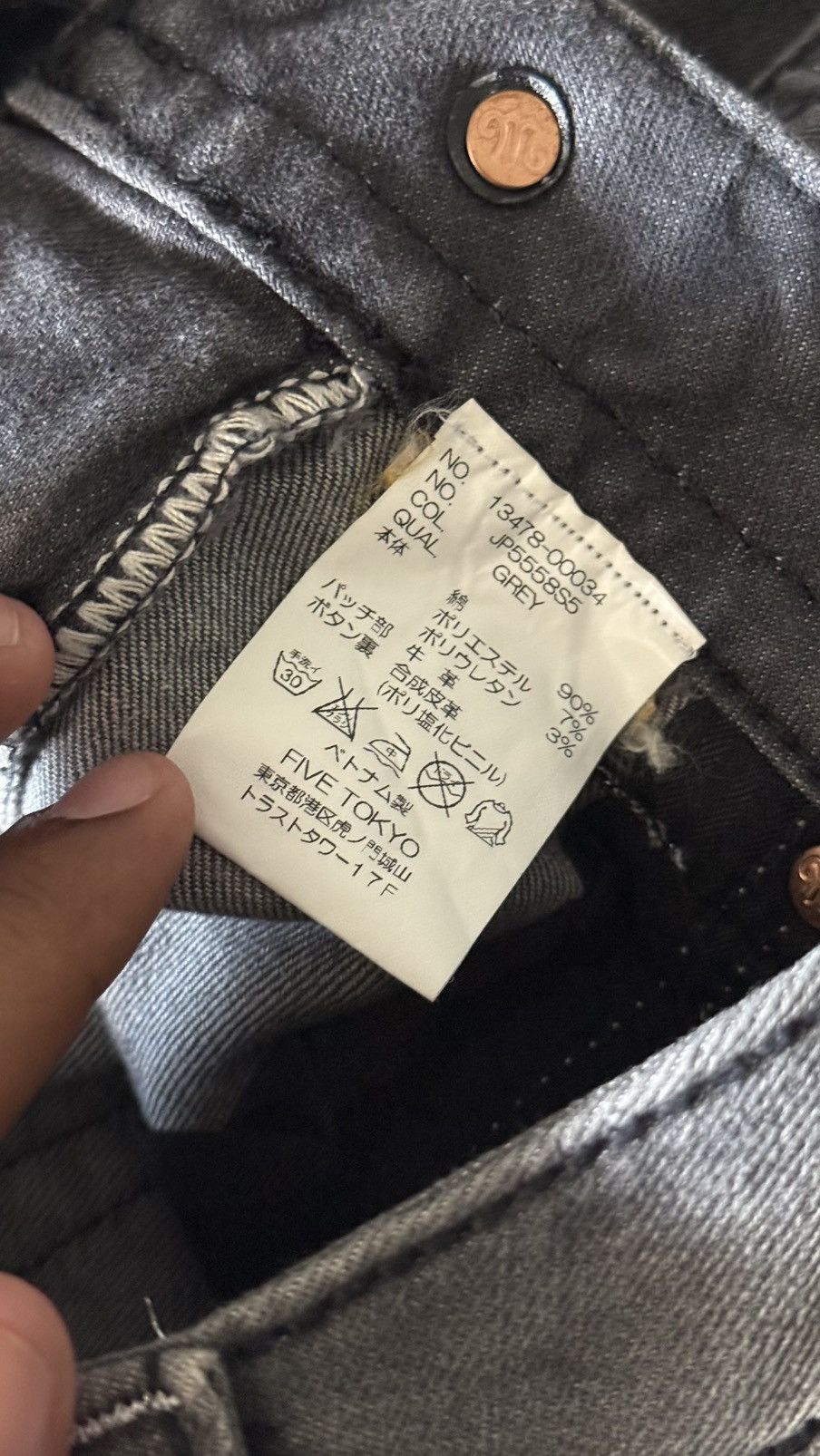 Miss Me Miss Me Embellished Wing Pocket Embroidery Denim Grey Size 26" / US 2 / IT 38 - 15 Thumbnail