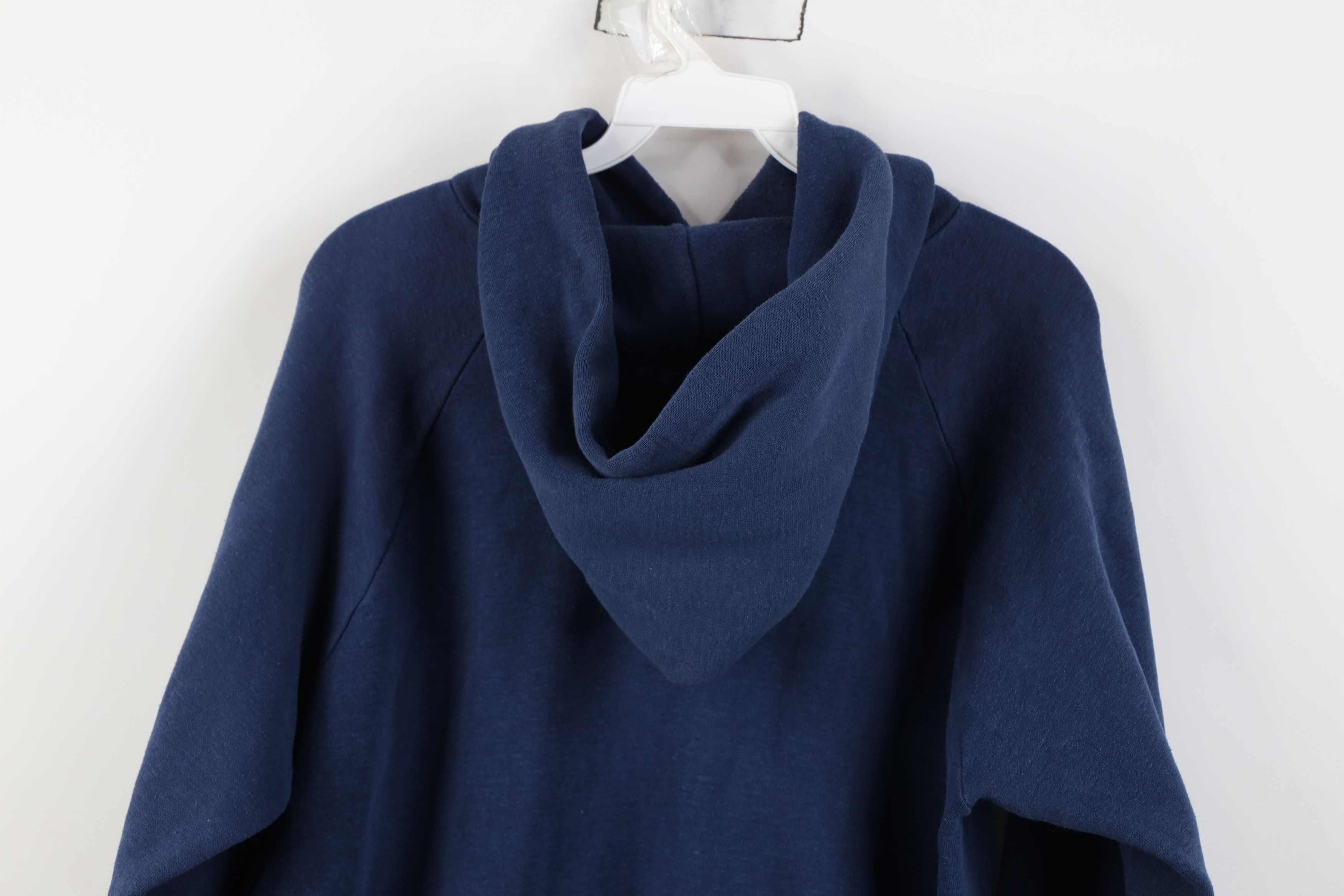 Vintage Vintage 70s Streetwear Blank Hoodie Sweatshirt Blue USA Size US XL / EU 56 / 4 - 14 Thumbnail