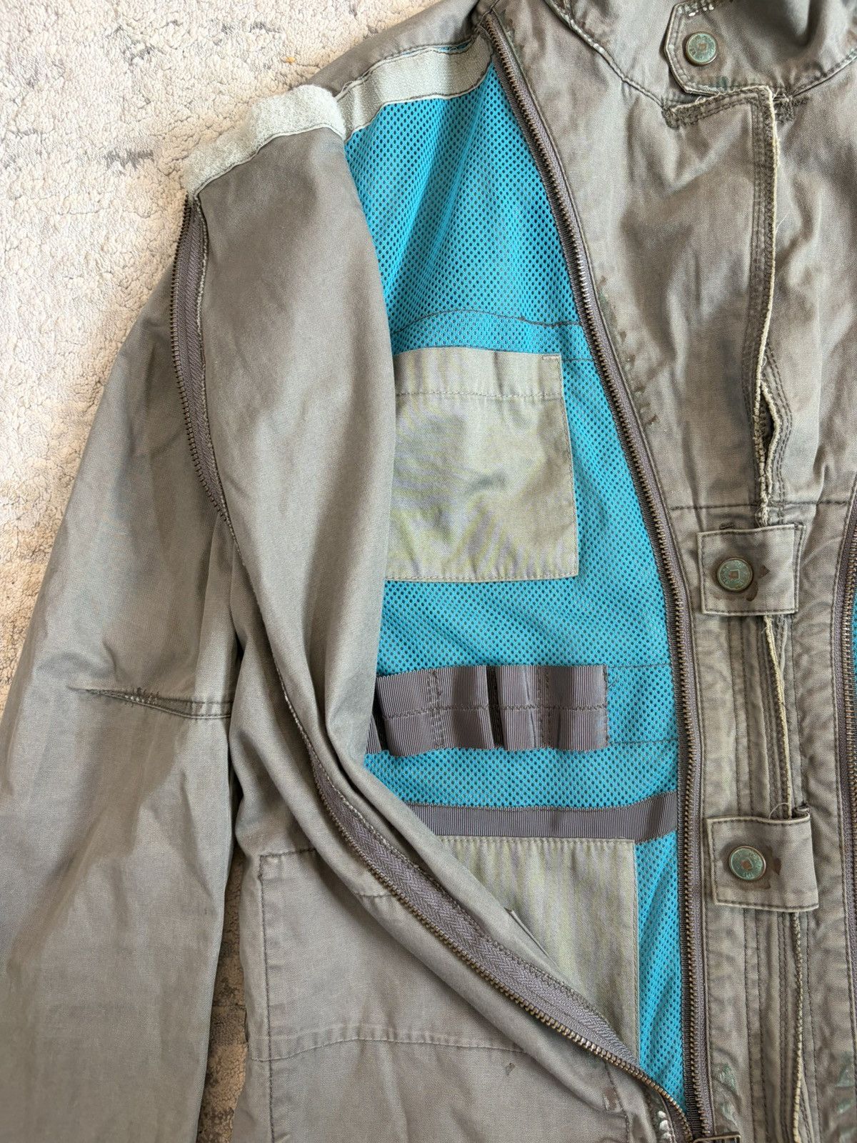 Marithe + Francois Girbaud Multi Pocket Zipper Military Jacket Size US M / EU 48-50 / 2 - 3 Thumbnail