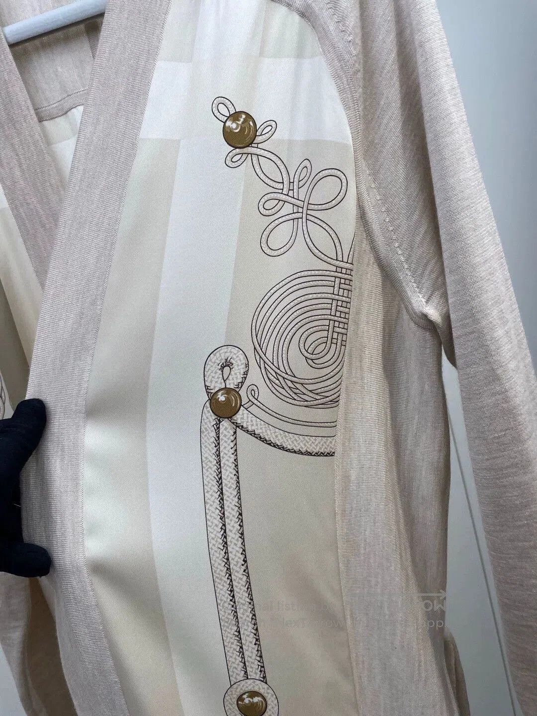 Hermes Hermes Silk Cashmere Long Cardigan. Size US XL / EU 56 / 4 - 4 Thumbnail