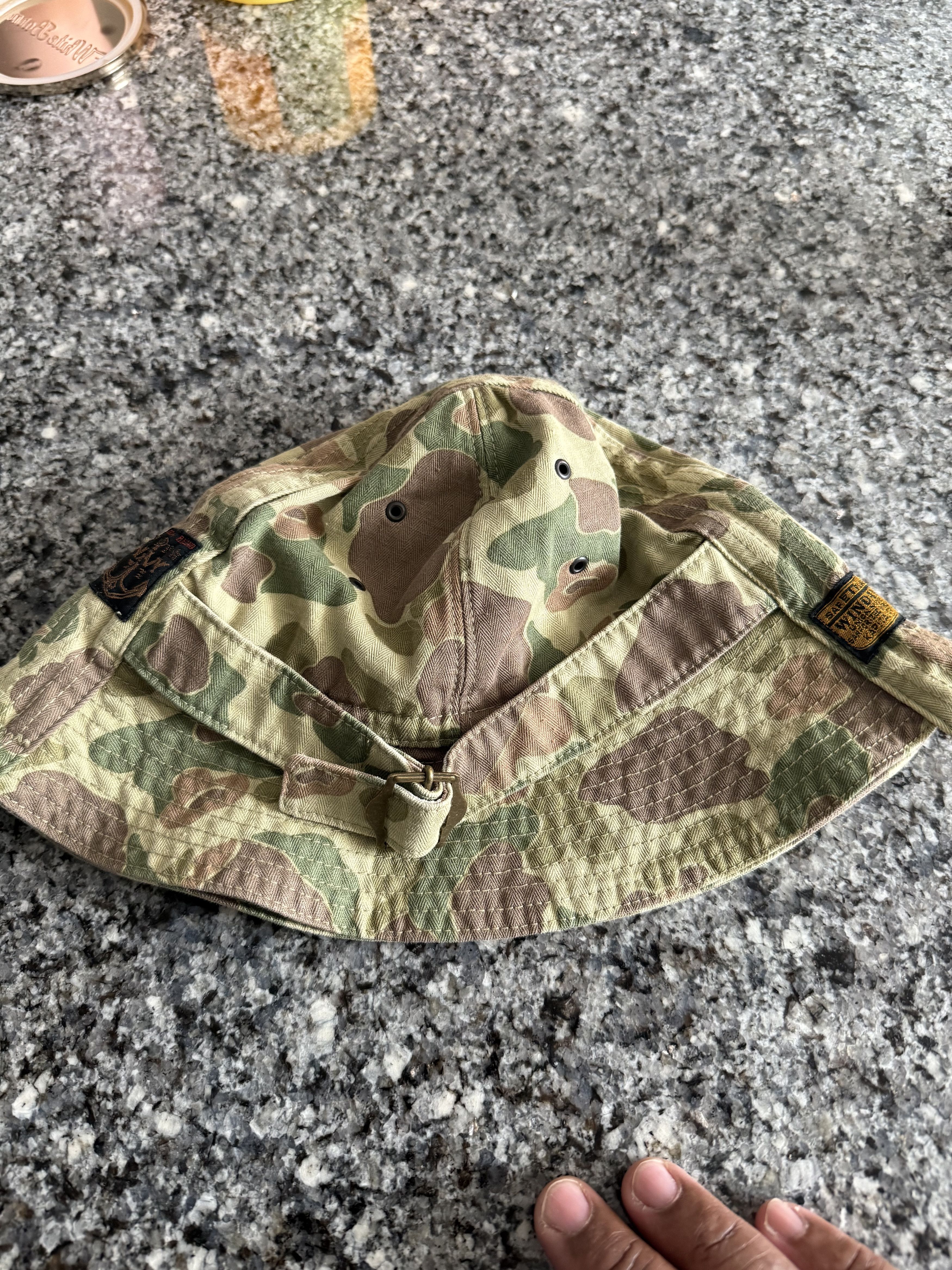 Kapital Kapital Camouflage Herringbone Radio Tulip Bucket Hat Size ONE SIZE - 2 Thumbnail