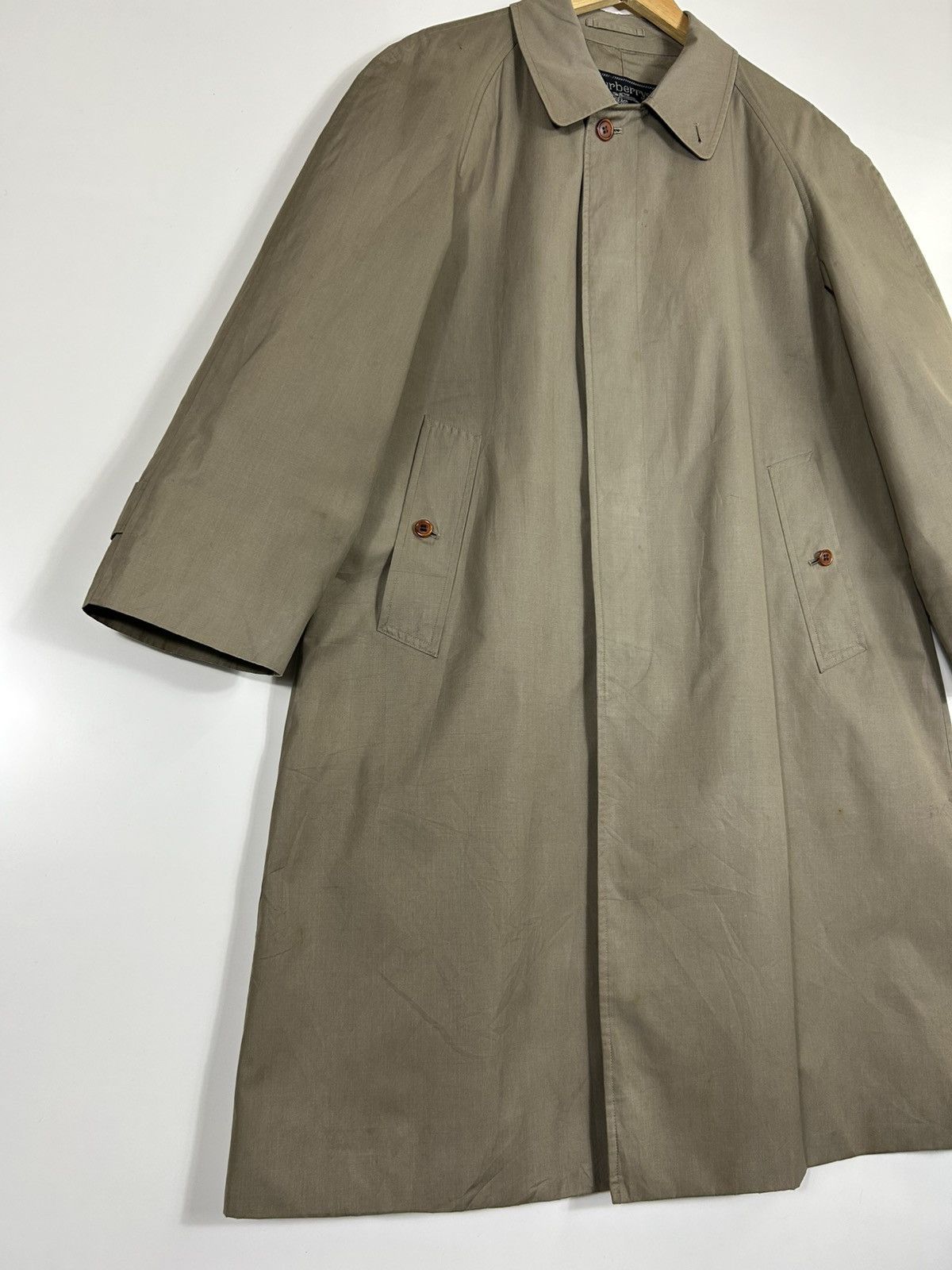 Burberry ⚡️Vintage Burberrys Button Long Coat Jacket Size US M / EU 48-50 / 2 - 2 Thumbnail