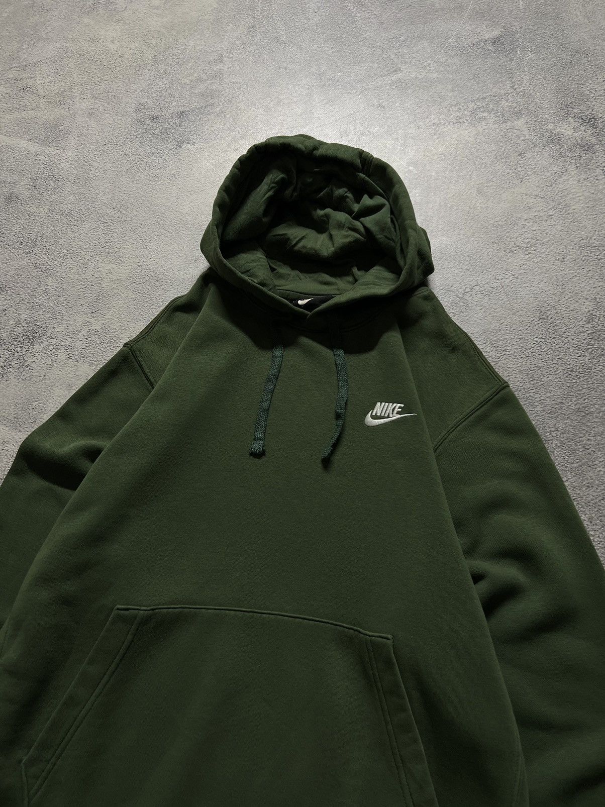 Nike × Vintage Vintage Y2k Nike NSW 💚 Mini Logo Hoodie Basic Green Size US S / EU 44-46 / 1 - 6 Thumbnail