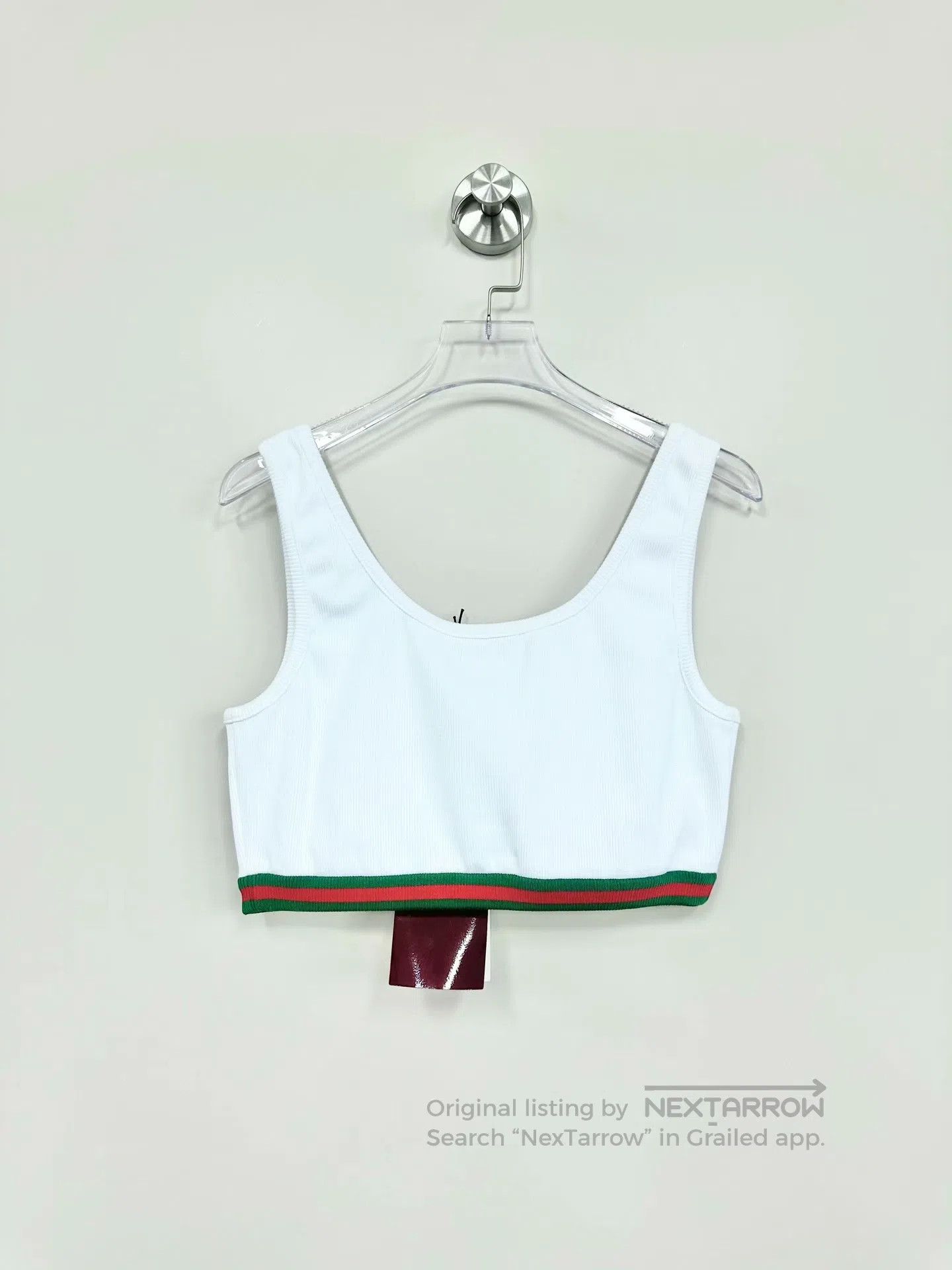 Gucci Guicci White Belt Letter Logo Vest| Size L / US 10 / IT 46 - 2 Thumbnail