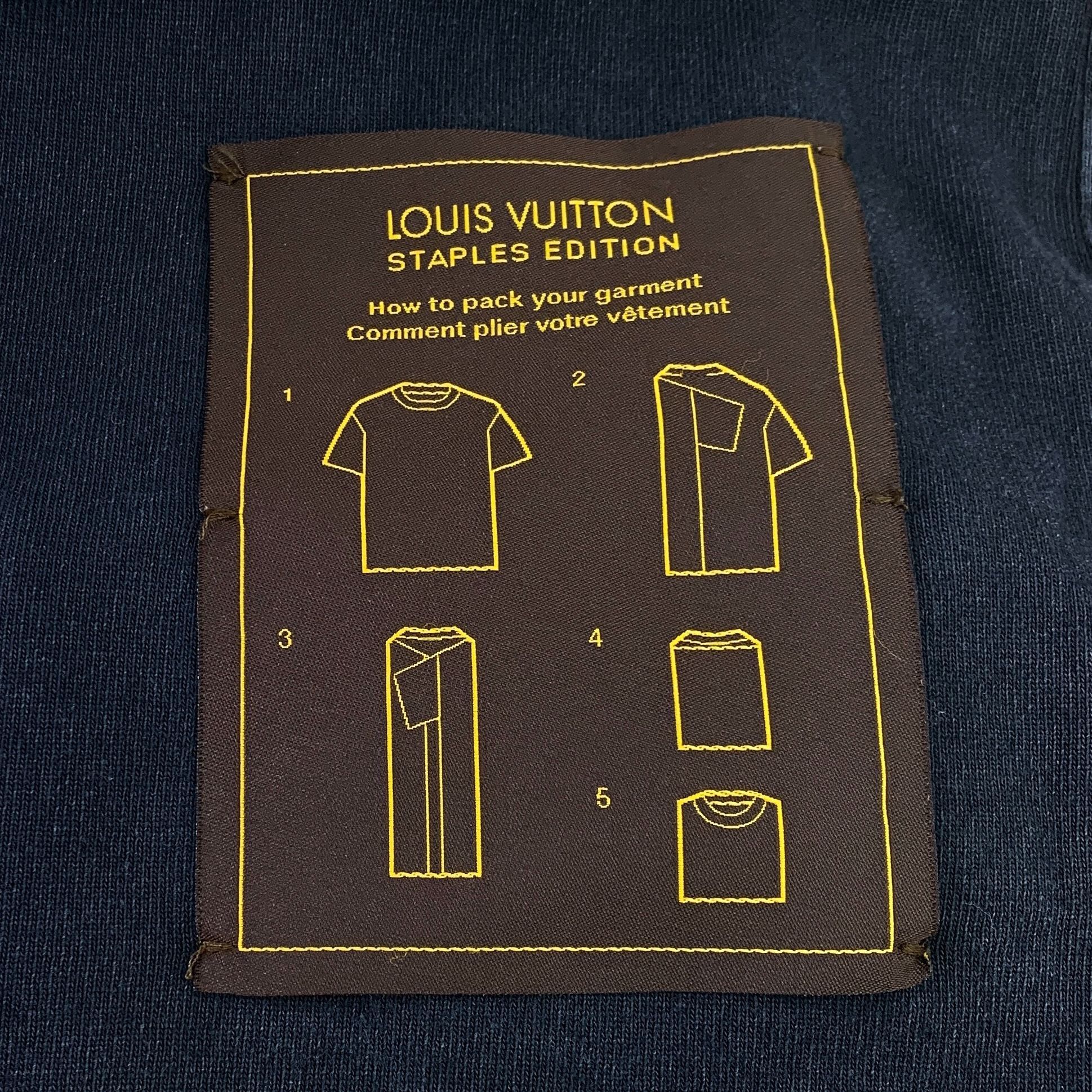 Louis Vuitton Louis Vuitton Black Cotton Round Neck Short Sleeve T-Shirt M Size M / US 6-8 / IT 42-44 - 4 Thumbnail