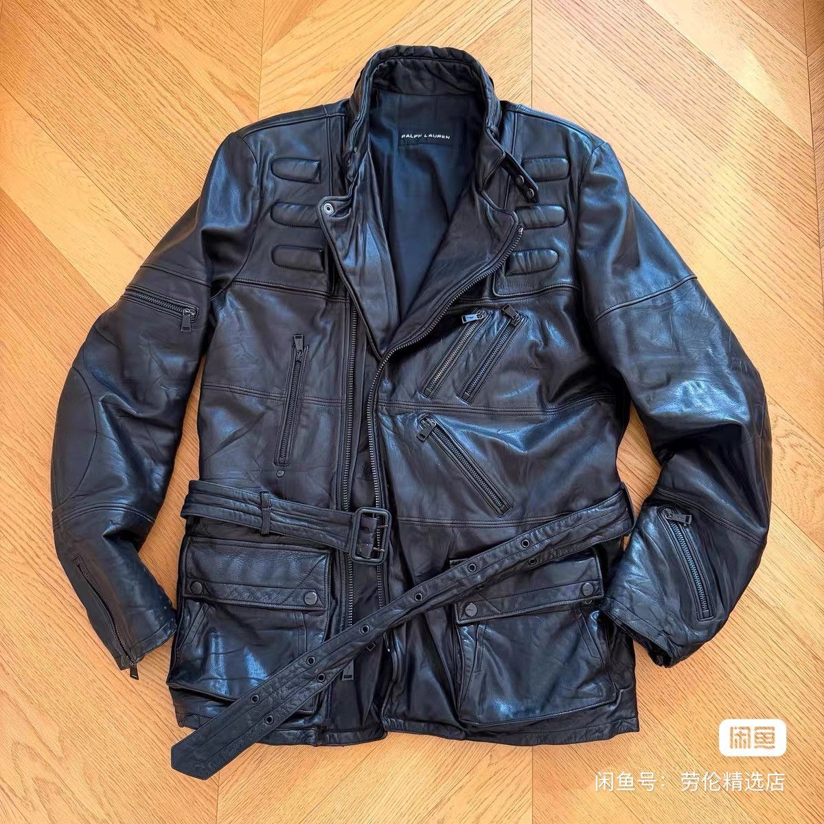 Ralph Lauren Black Label ralph lauren leather moto jacket parka coat zegna brioni Size US M / EU 48-50 / 2 - 2 Thumbnail