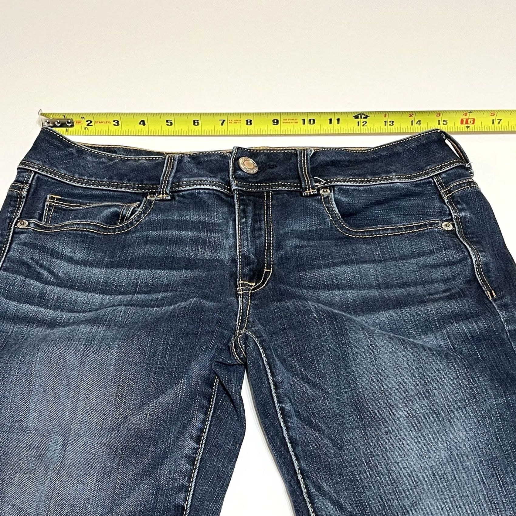 American Eagle Outfitters American Eagle Outfitters Jeans Women’s 6 Short Bootcut Denim Dark Blue Stretch 30x29 Pocket 5-Pocket Machine Washable XS? Size 28" / US 6 / IT 42 - 3 Thumbnail