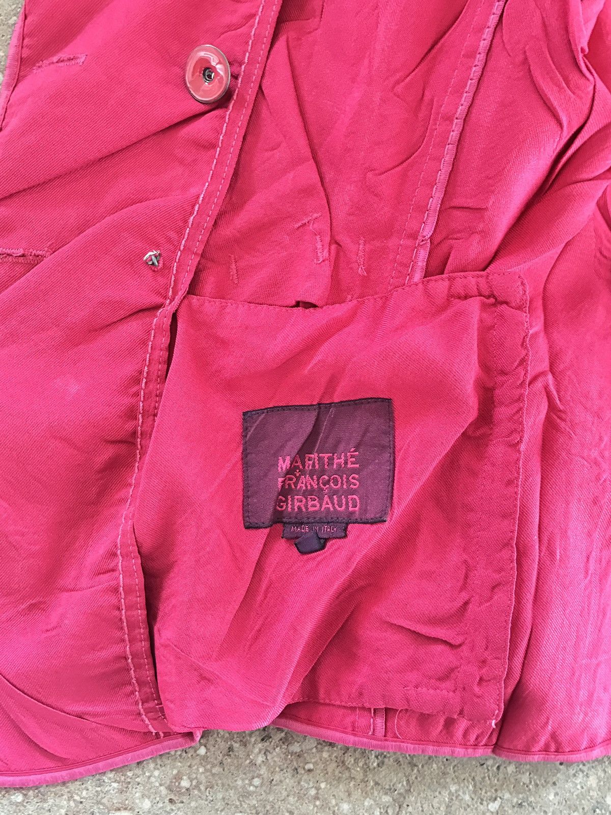Marithe + Francois Girbaud Marithe Francois Girbaud cropped pink blazer jacket Size S / US 4 / IT 40 - 4 Thumbnail