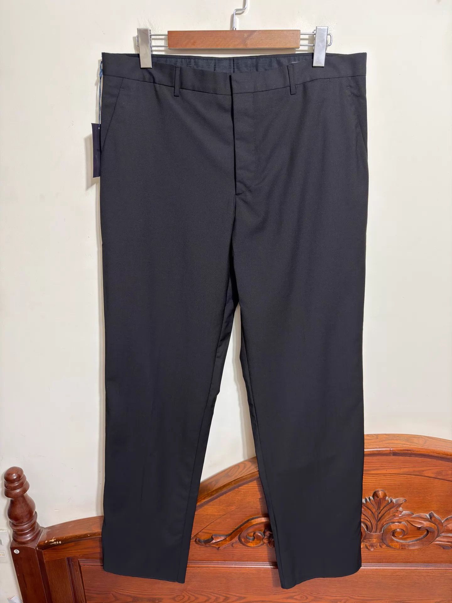 Prada Prada Wool-Mohair Wide-Leg Trousers Size 54 Size US 38 / EU 54 - 1 Thumbnail