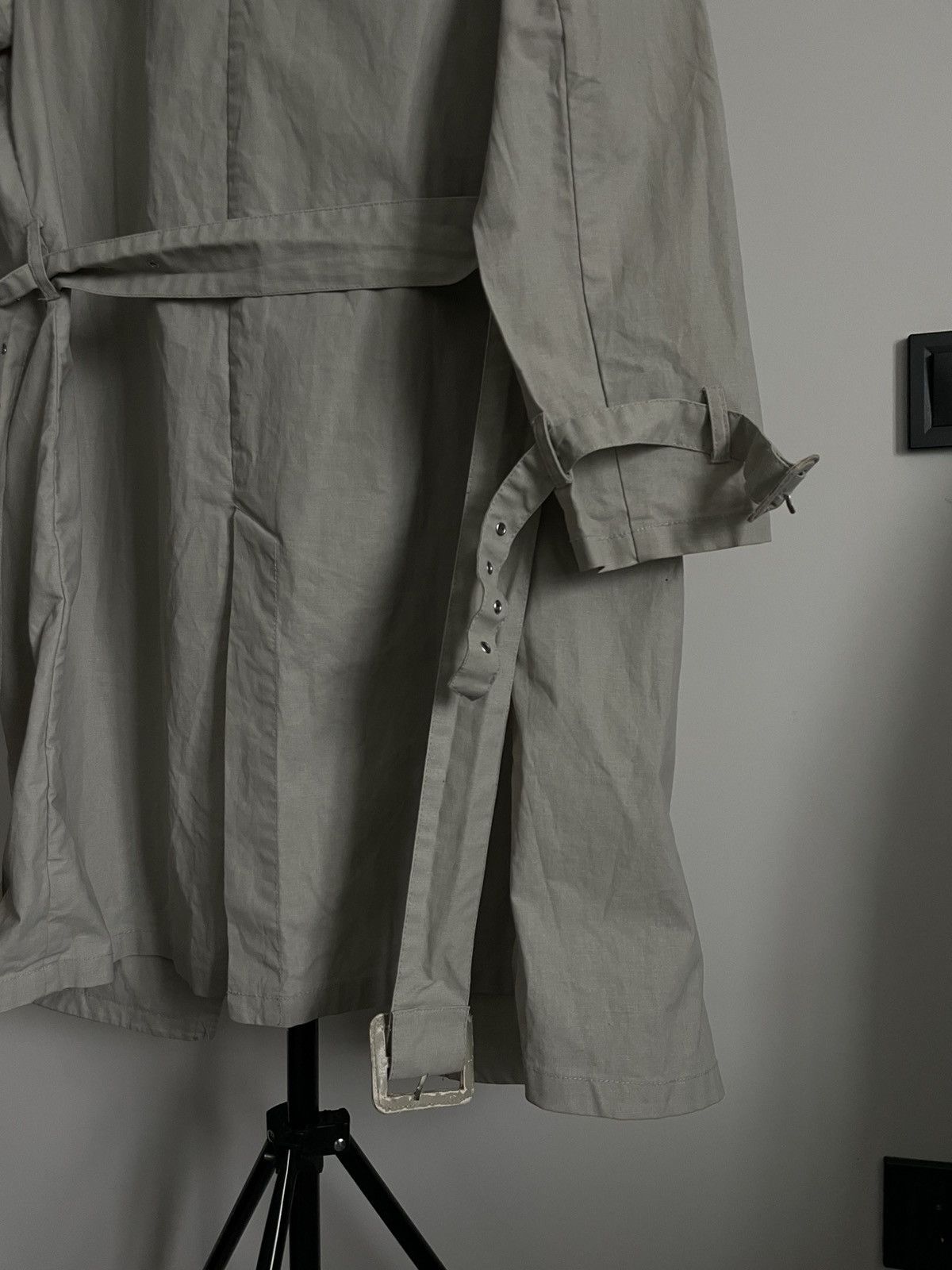 Jean Paul Gaultier Jean Paul Gaultier Linen Beige Trench Coat RARE Size L / US 10 / IT 46 - 6 Thumbnail