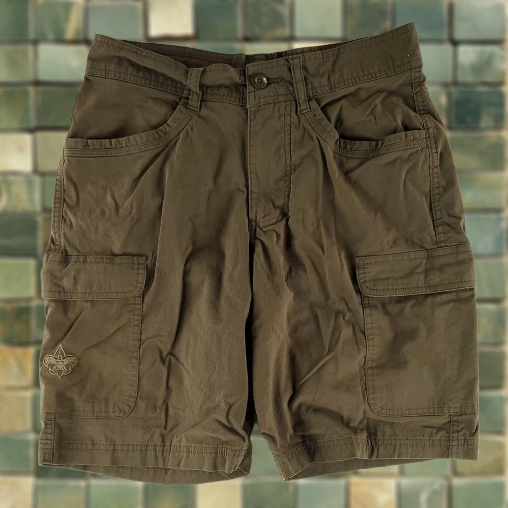 Vintage Boy Scouts of America Cargo Shorts Green Mens 30 Cotton Nylon Spandex Blend Cargo Men's 30 Size US 30 / EU 46 - 1 Thumbnail