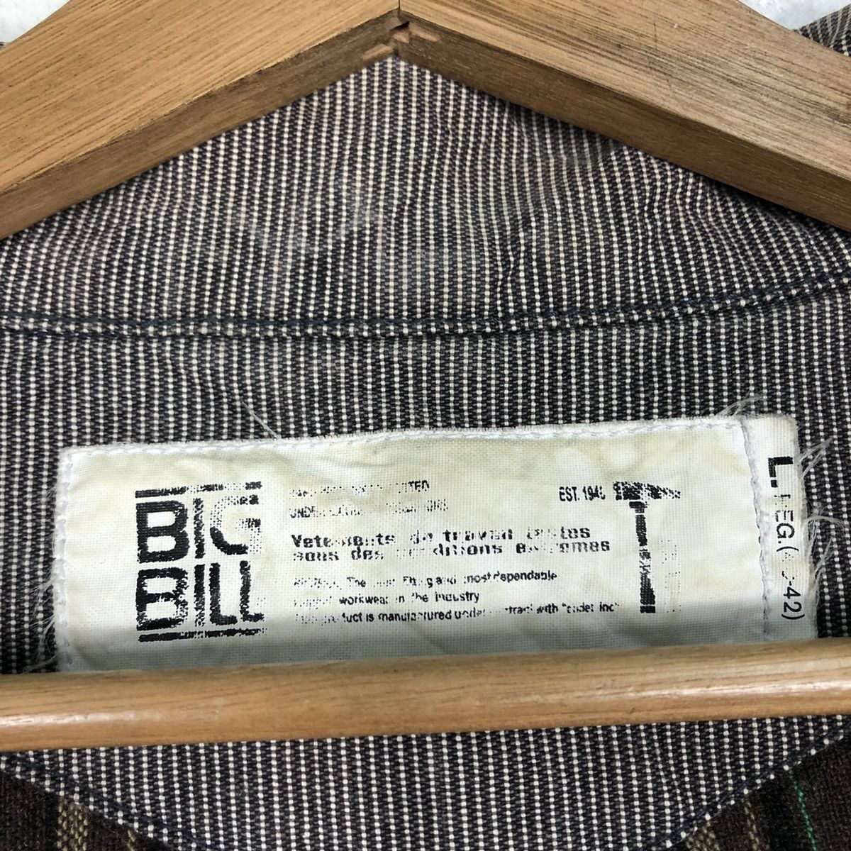 Japanese Brand 📌Vintage Hickory Chore Jacket Big Bill Stripe Issey Miyake Size US L / EU 52-54 / 3 - 18 Thumbnail
