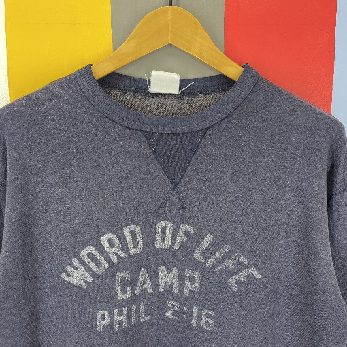 Vintage Vintage PHIL 2:16 Faded Navy Blue Sweatshirt #1994/13 Size US M / EU 48-50 / 2 - 2 Thumbnail