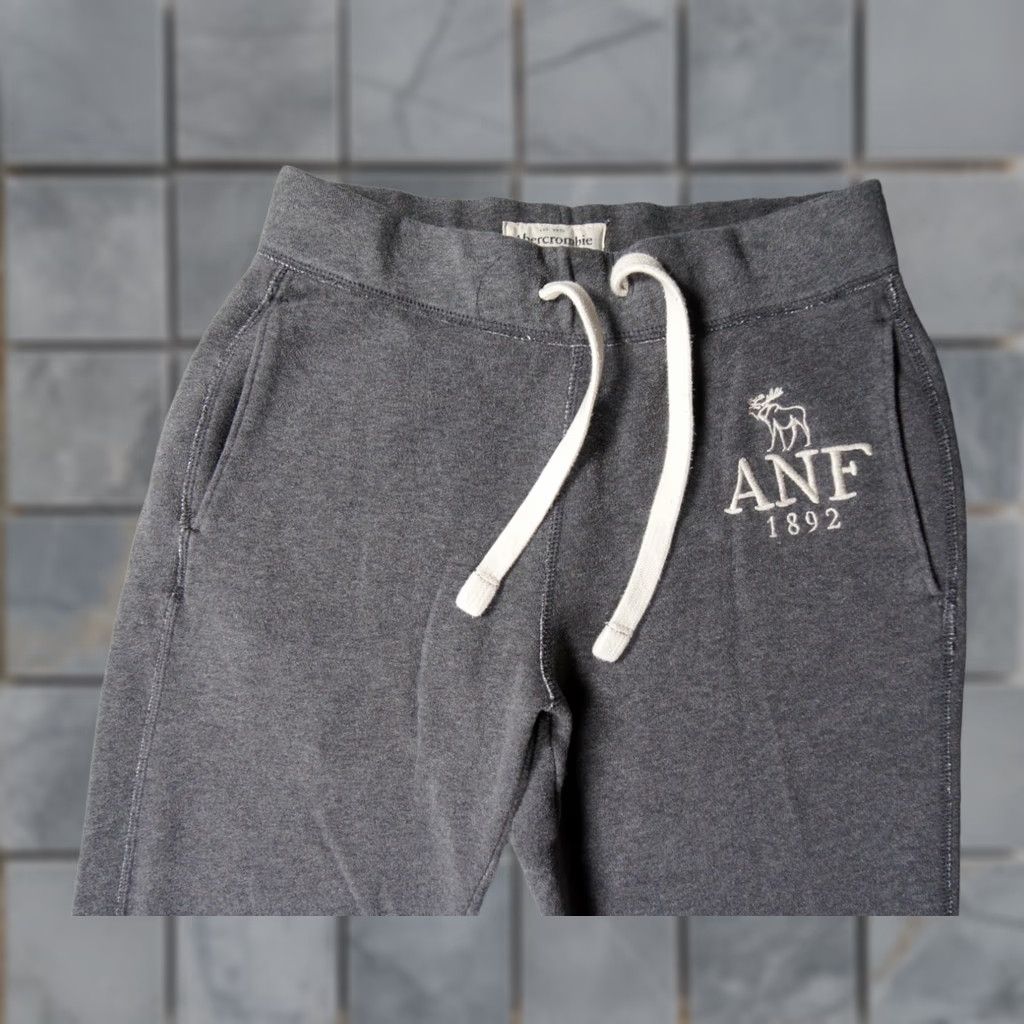 Abercrombie & Fitch Abercrombie & Fitch Sweatpants Mens XS Gray Fleece Lounge Casual Adult XSmall Size US 27 - 1 Thumbnail