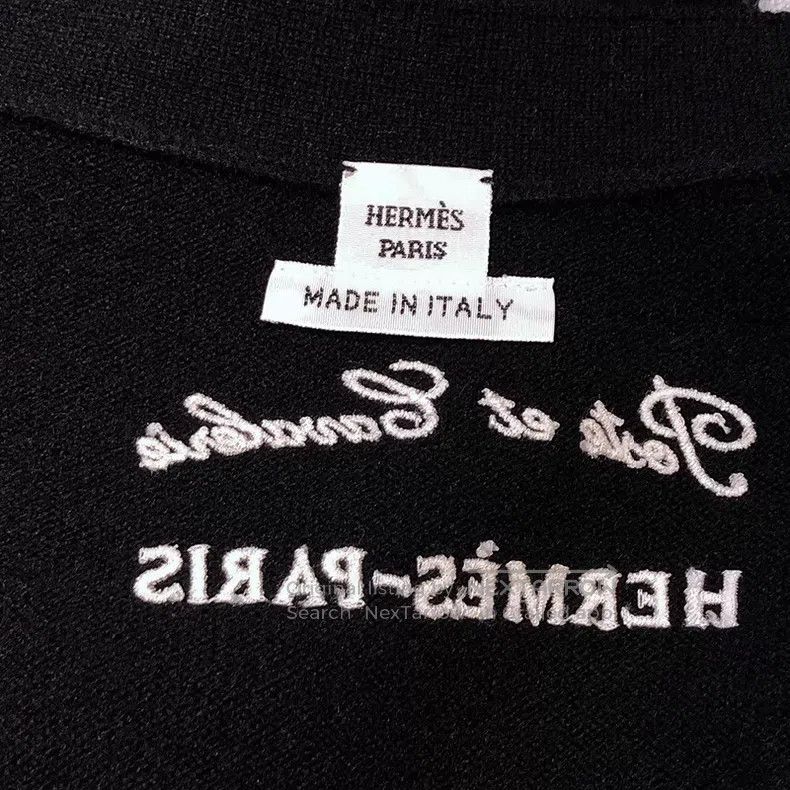 Hermes Hermes Knitted long top with star and snowman print in bla Size XS / US 0-2 / IT 36-38 - 7 Thumbnail