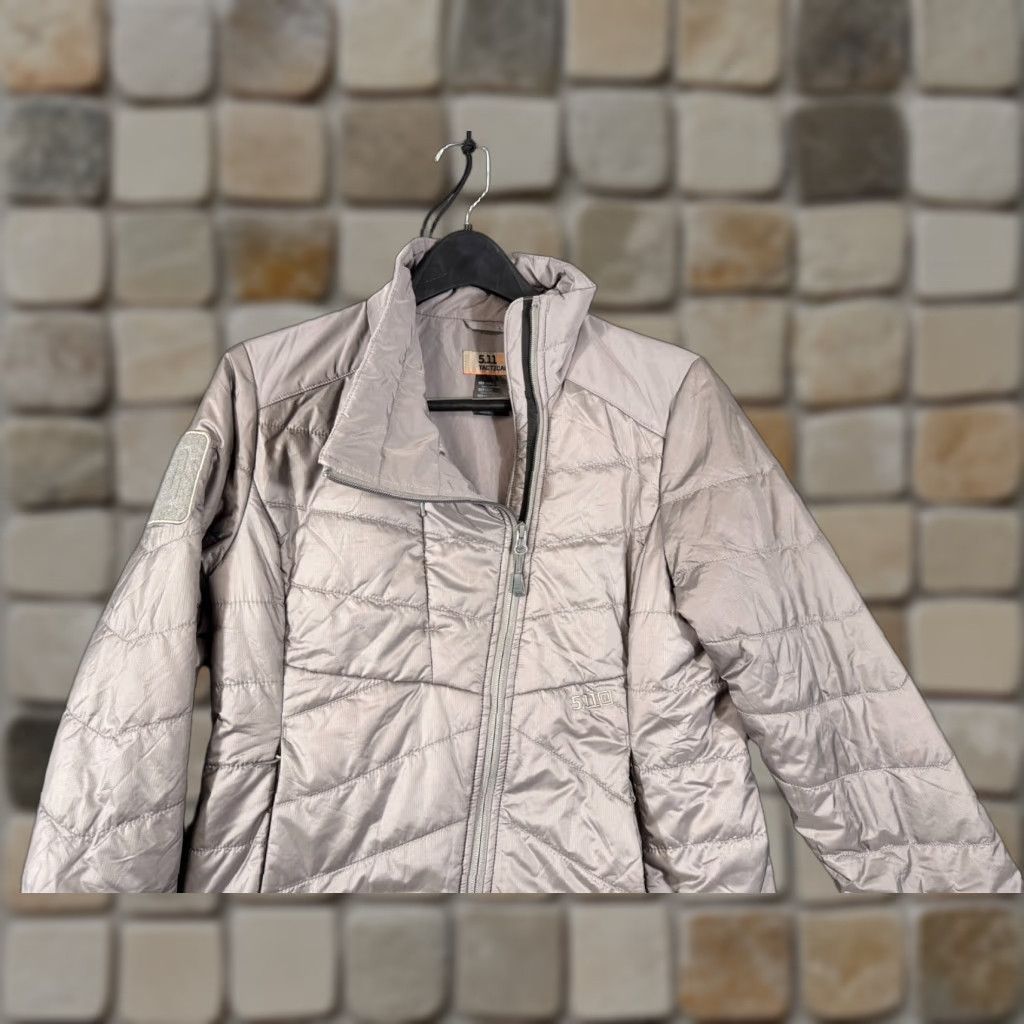 Vintage 5.11 Tactical Jacket Womens S Gray Asymmetrical Zip Outdoor Insulated Puffer Size S / US 4 / IT 40 - 1 Thumbnail